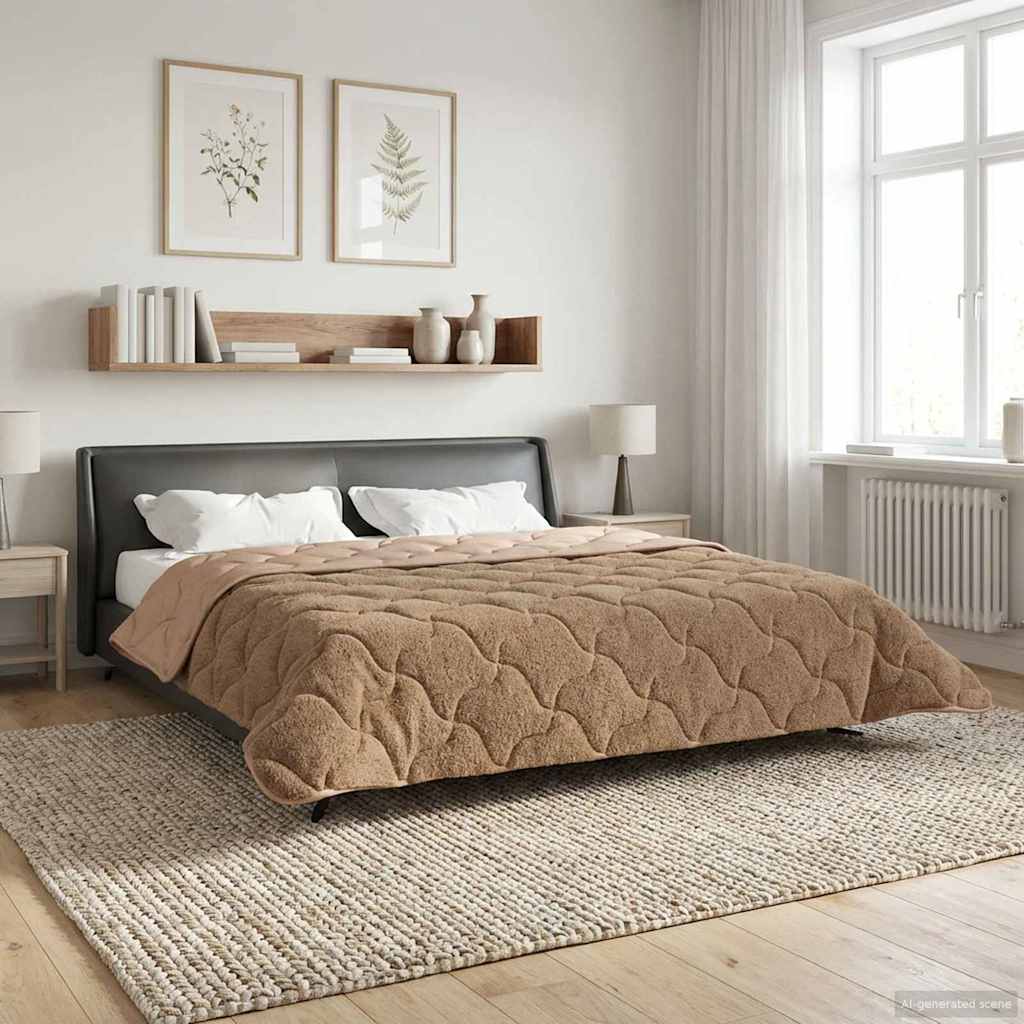 Žiemos antklodė Tikštas Taupe 220 x 240 cm