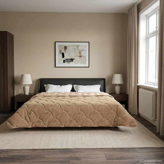 Žiemos antklodė Tikštas Taupe 240 x 260 cm