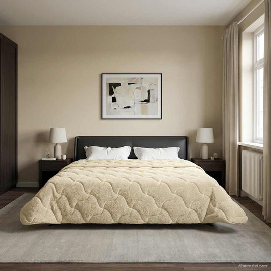Žiemos antklodė Tikštas Kreminė 240 x 260 cm
