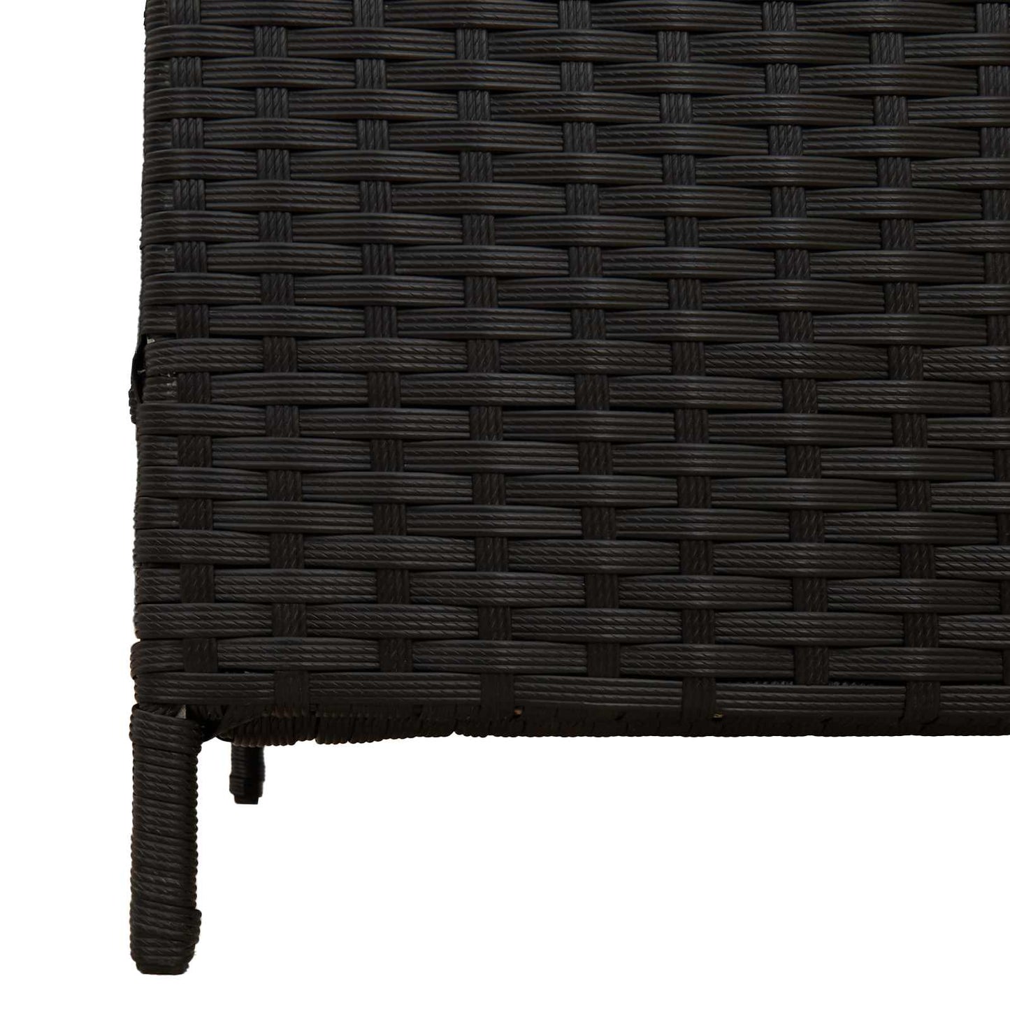 Lauko šiukšlių kibiras Juoda 40 x 40 x 80 cm poliratanas