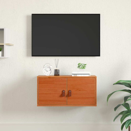 Sieninė spintelė su lentyna Vaško ruda 60 x 30 x 30 cm