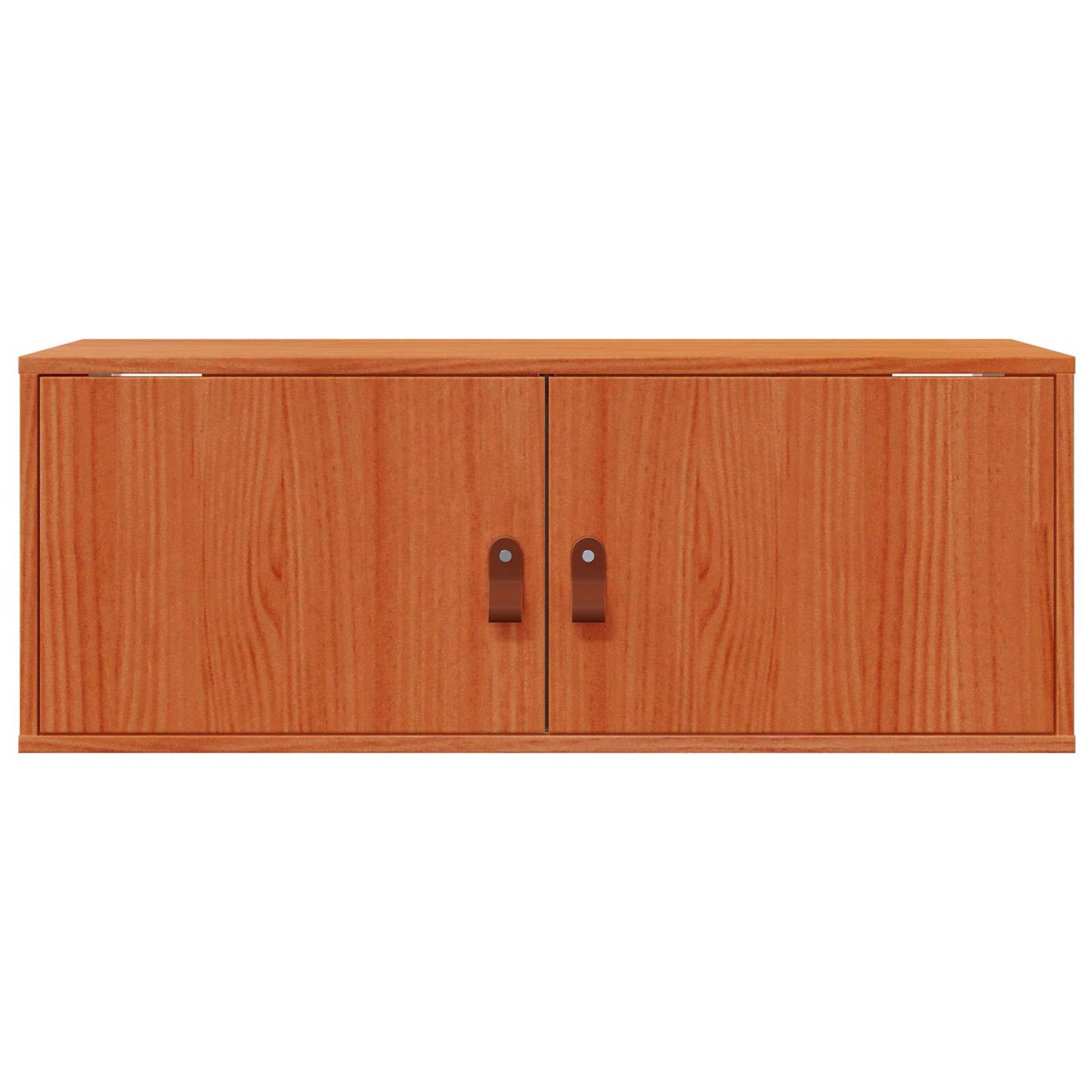 Sieninė spintelė su lentyna 2 pcs Vaško ruda 80 x 30 x 30 cm