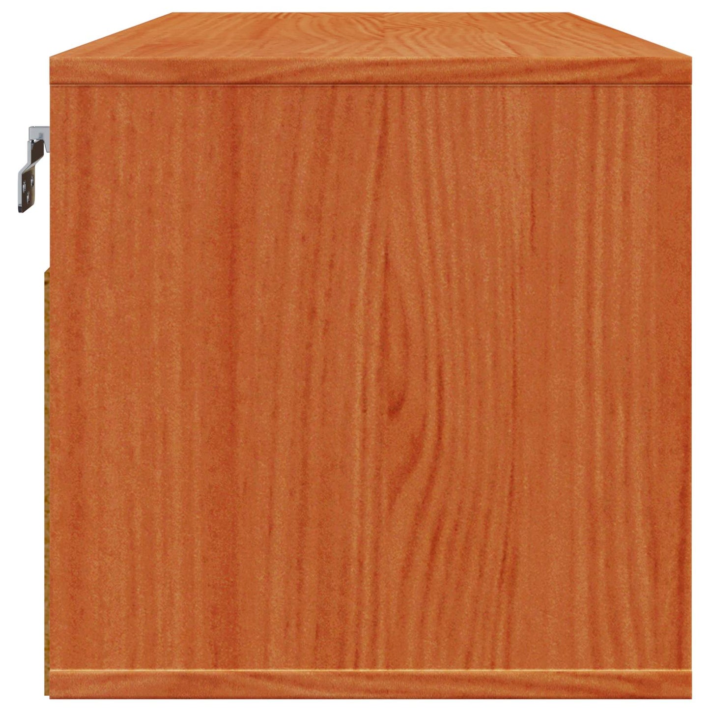 Sieninė spintelė su lentyna 2 pcs Vaško ruda 80 x 30 x 30 cm