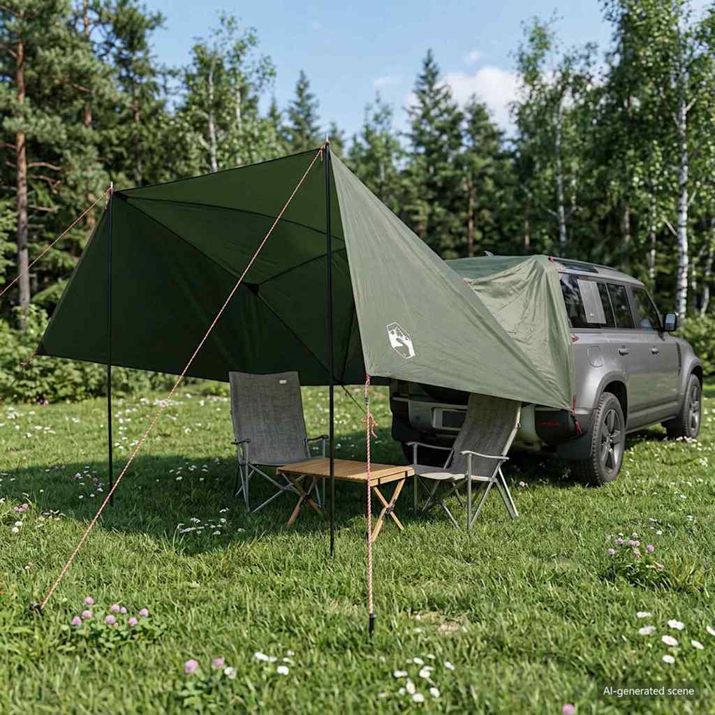 Automobilių palapinė su stogu Armijos Žalia 308 x 215 x 220 cm