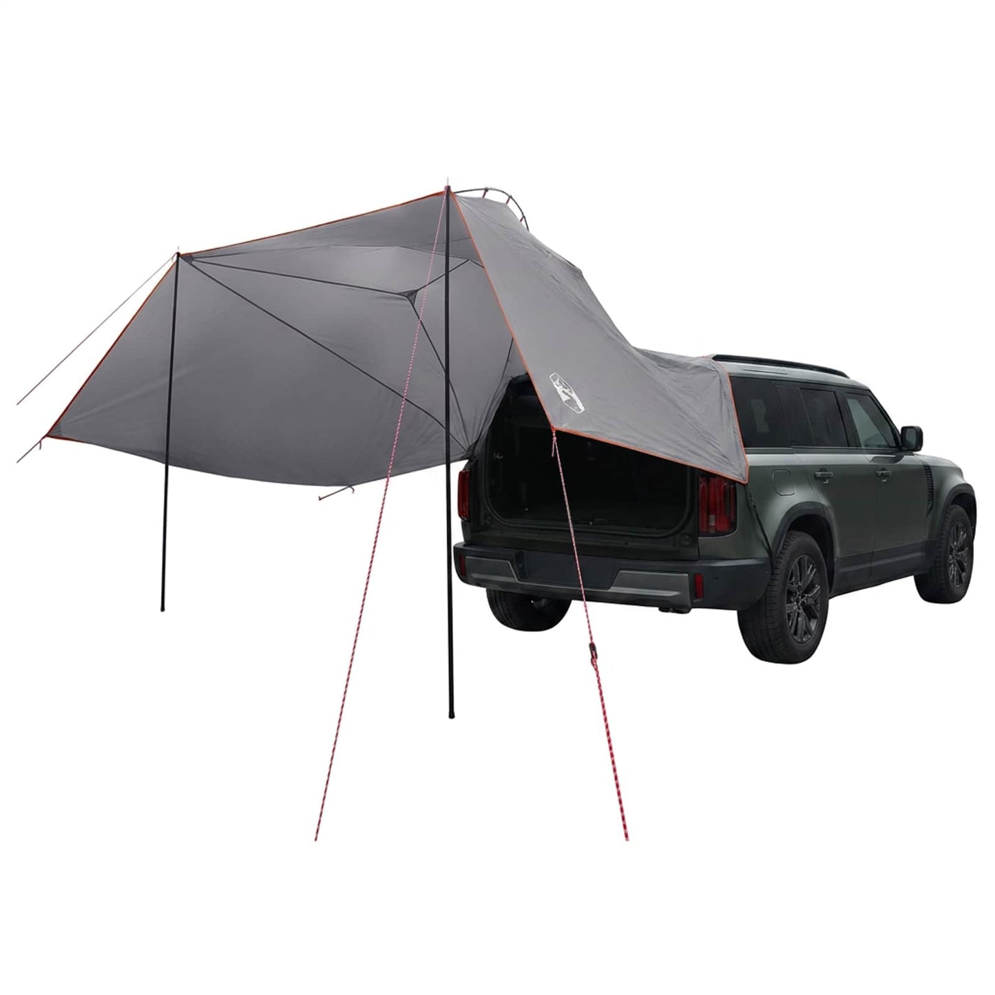 Automobilių palapinė su stogu Pilka ir oranžinė 350 x 250 cm