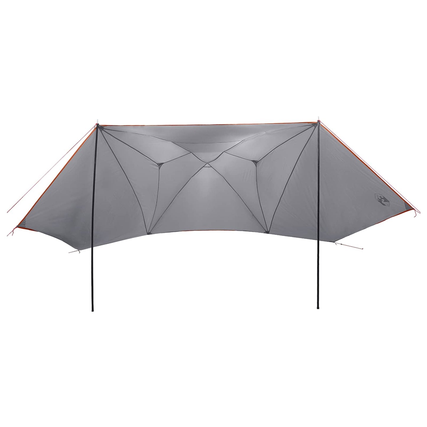 Automobilių palapinė su stogu Pilka ir oranžinė 350 x 250 cm