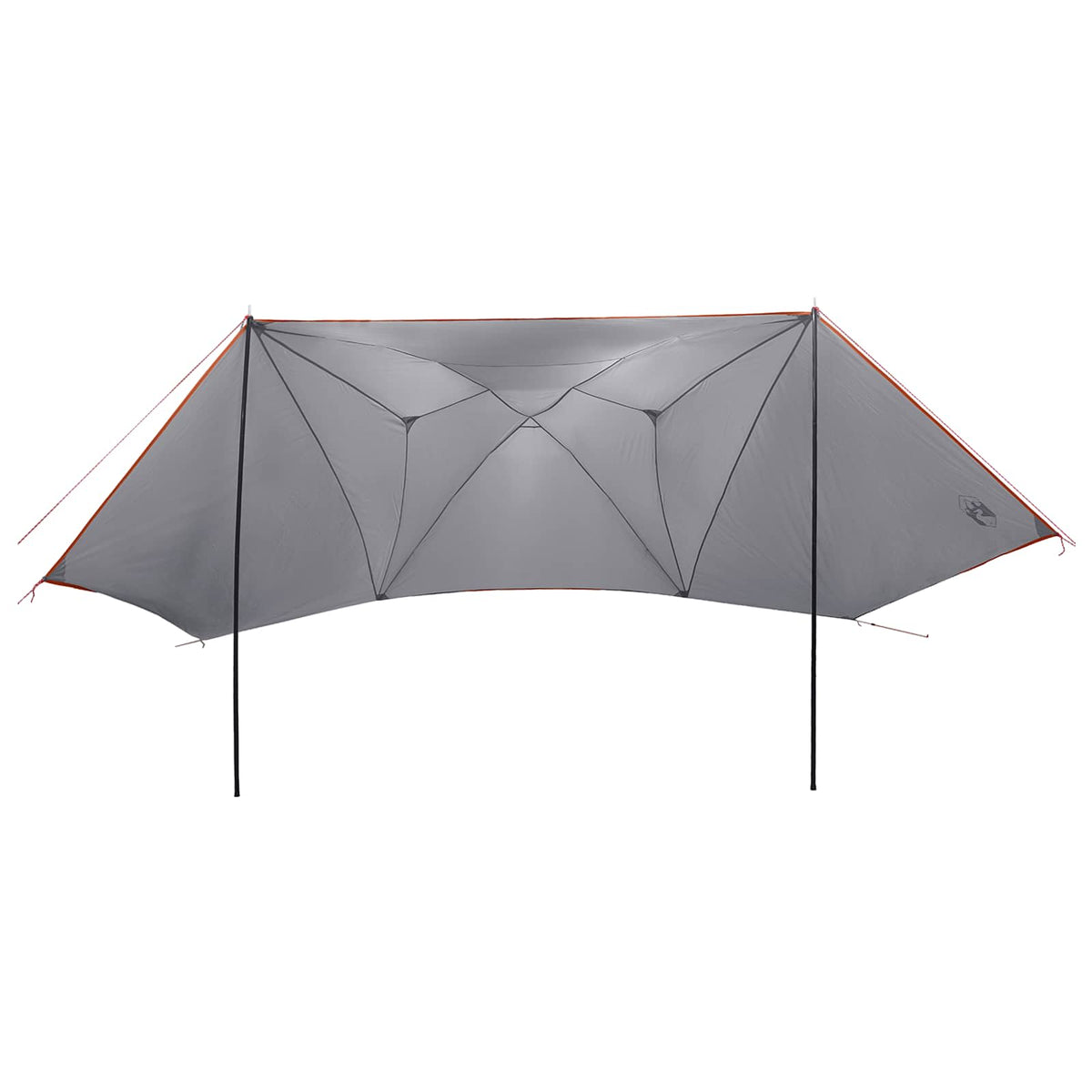 Automobilių palapinė su stogu Pilka ir oranžinė 350 x 250 cm