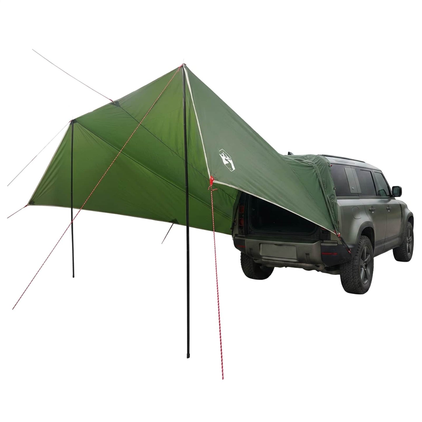 Transporto priemonės tentas su stogu Žalia 518 x 580 x 215 cm