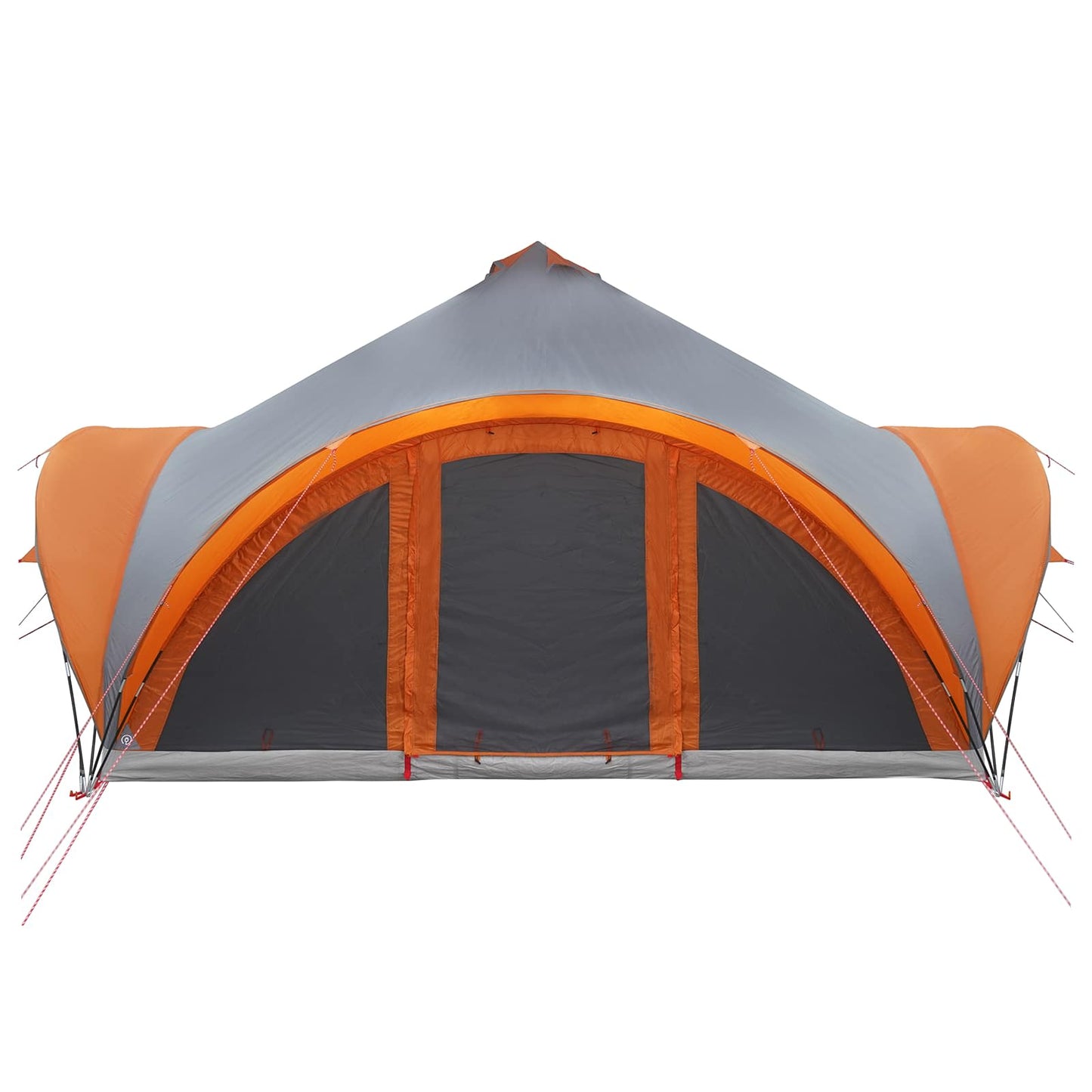 Tipi palapinė su stogu Pilka ir oranžinė 18 žmonių