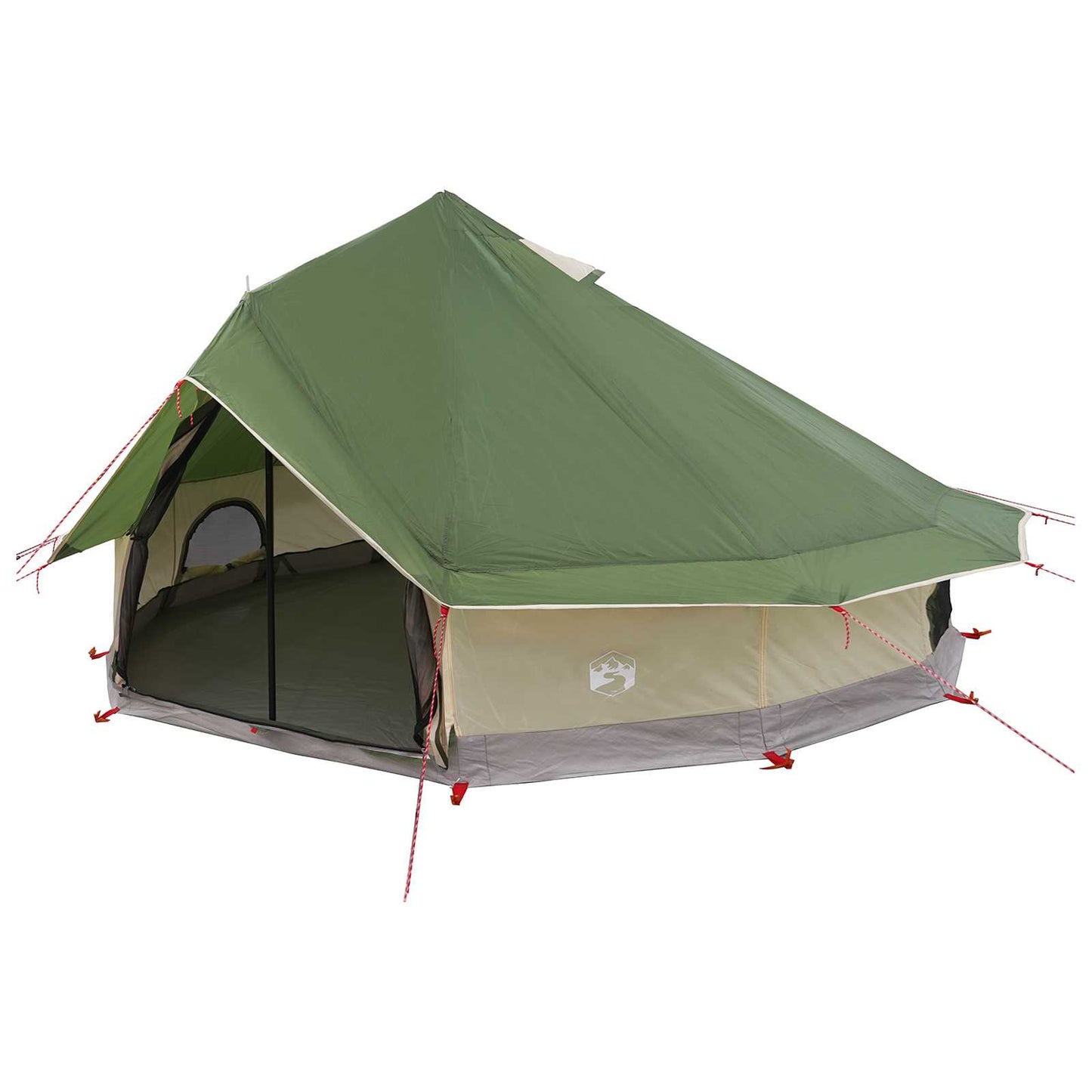 Tipi palapinė Žalia 700 x 700 x 395 cm Poliesteris ir plienas