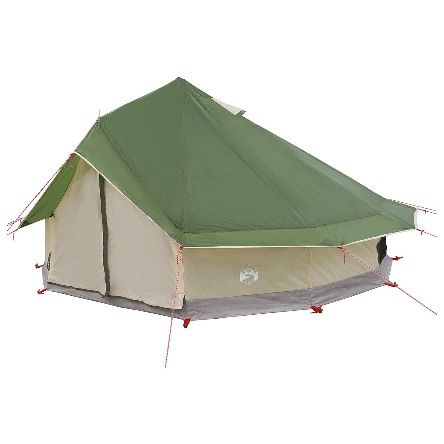 Tipi palapinė Žalia 700 x 700 x 395 cm Poliesteris ir plienas