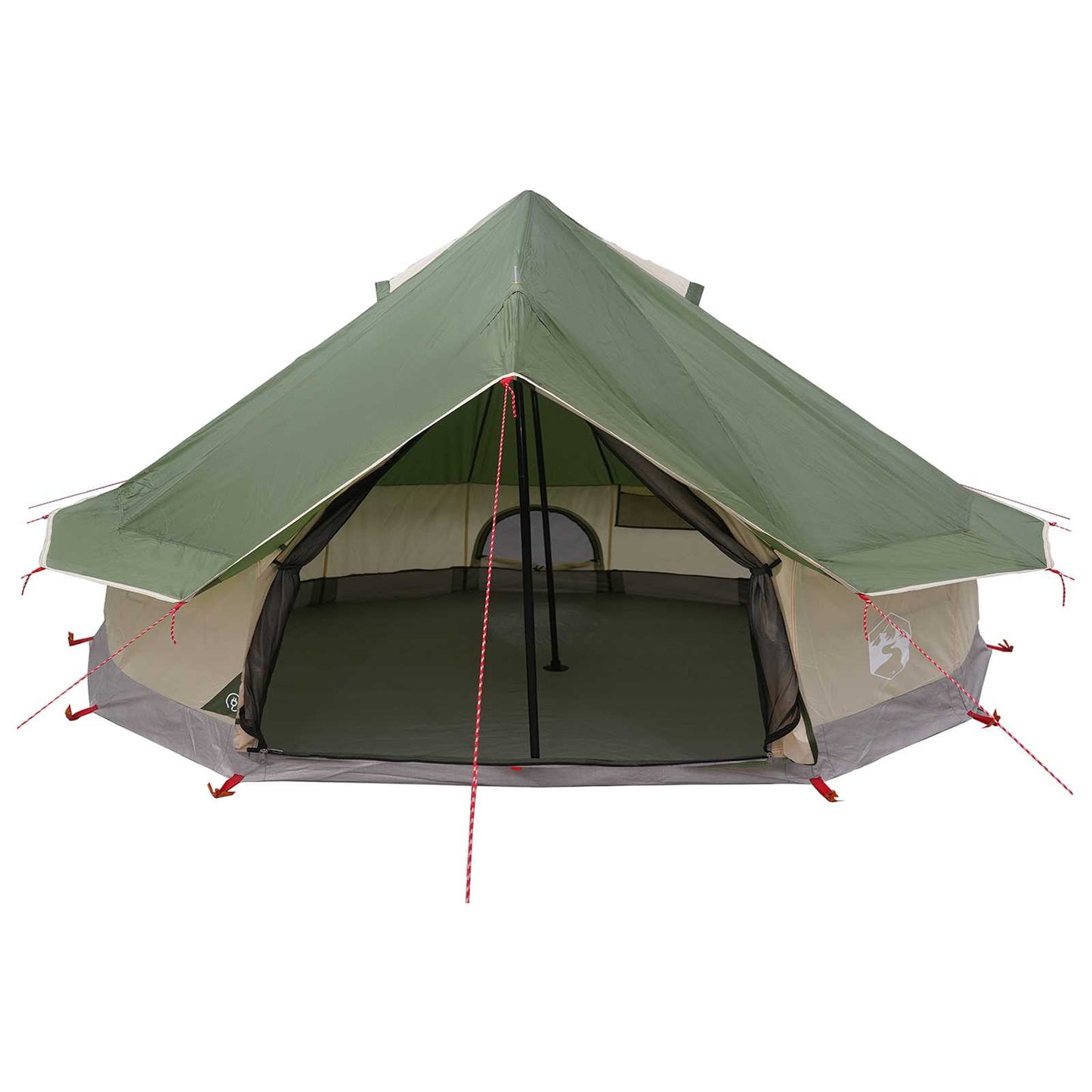 Tipi palapinė Žalia 700 x 700 x 395 cm Poliesteris ir plienas