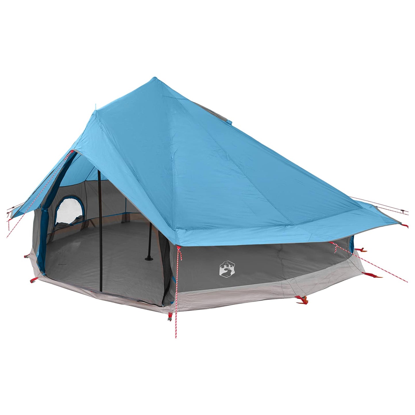 Tipi palapinė Mėlyna 700 x 700 x 395 cm Poliesteris ir plienas