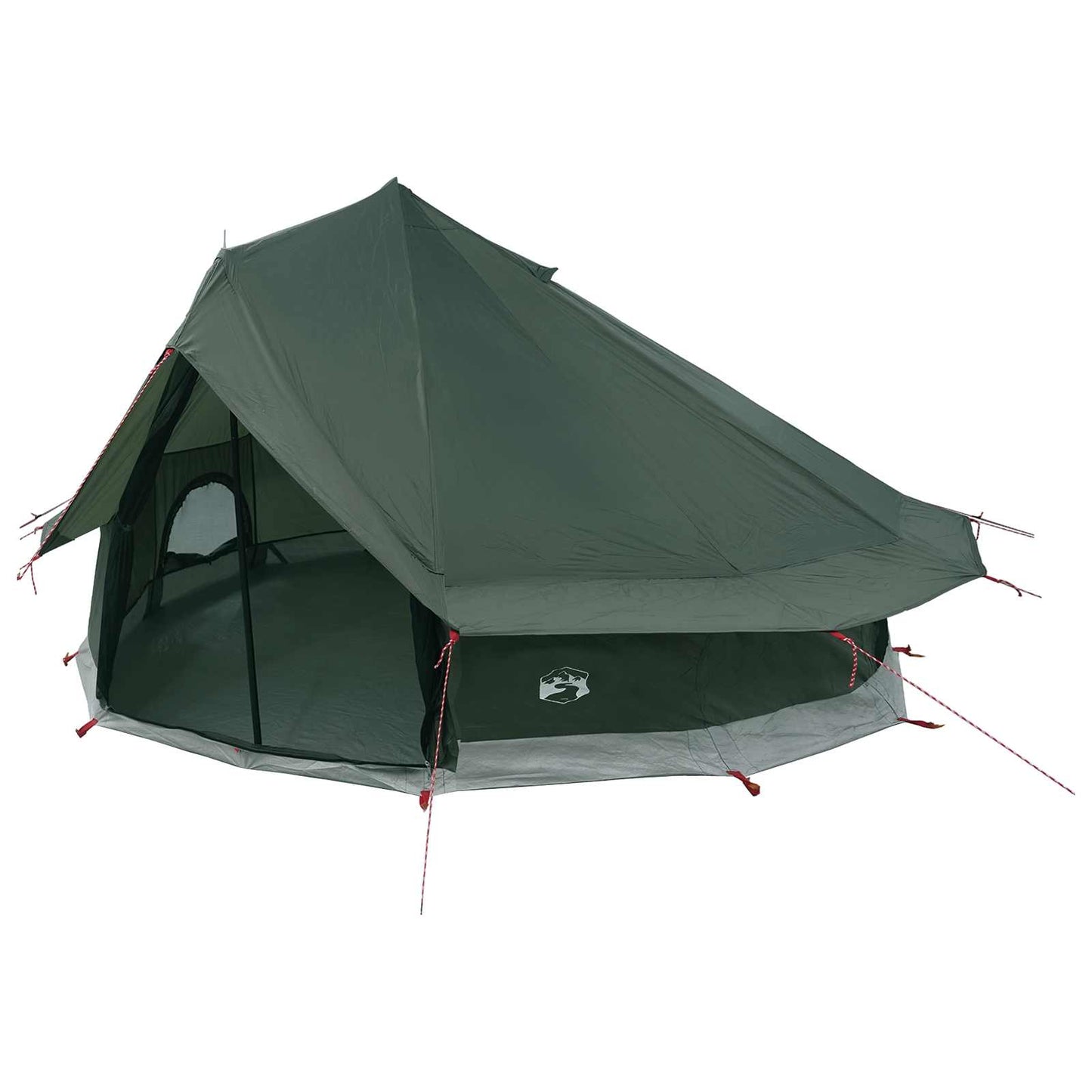 Tipi palapinė su stogu Armijos Žalia 700 x 700 x 395 cm
