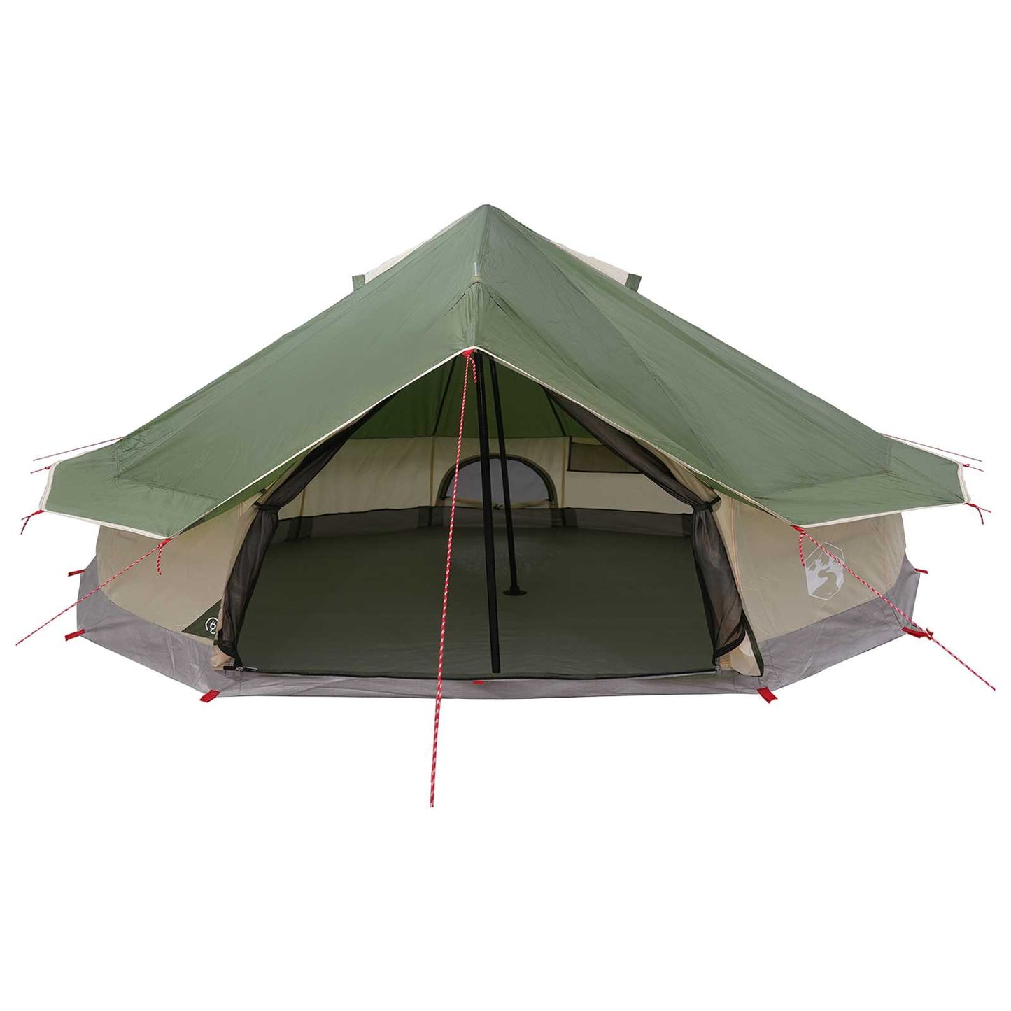 Tipi palapinė Žalia 800 x 800 x 430 cm Poliesteris ir plienas