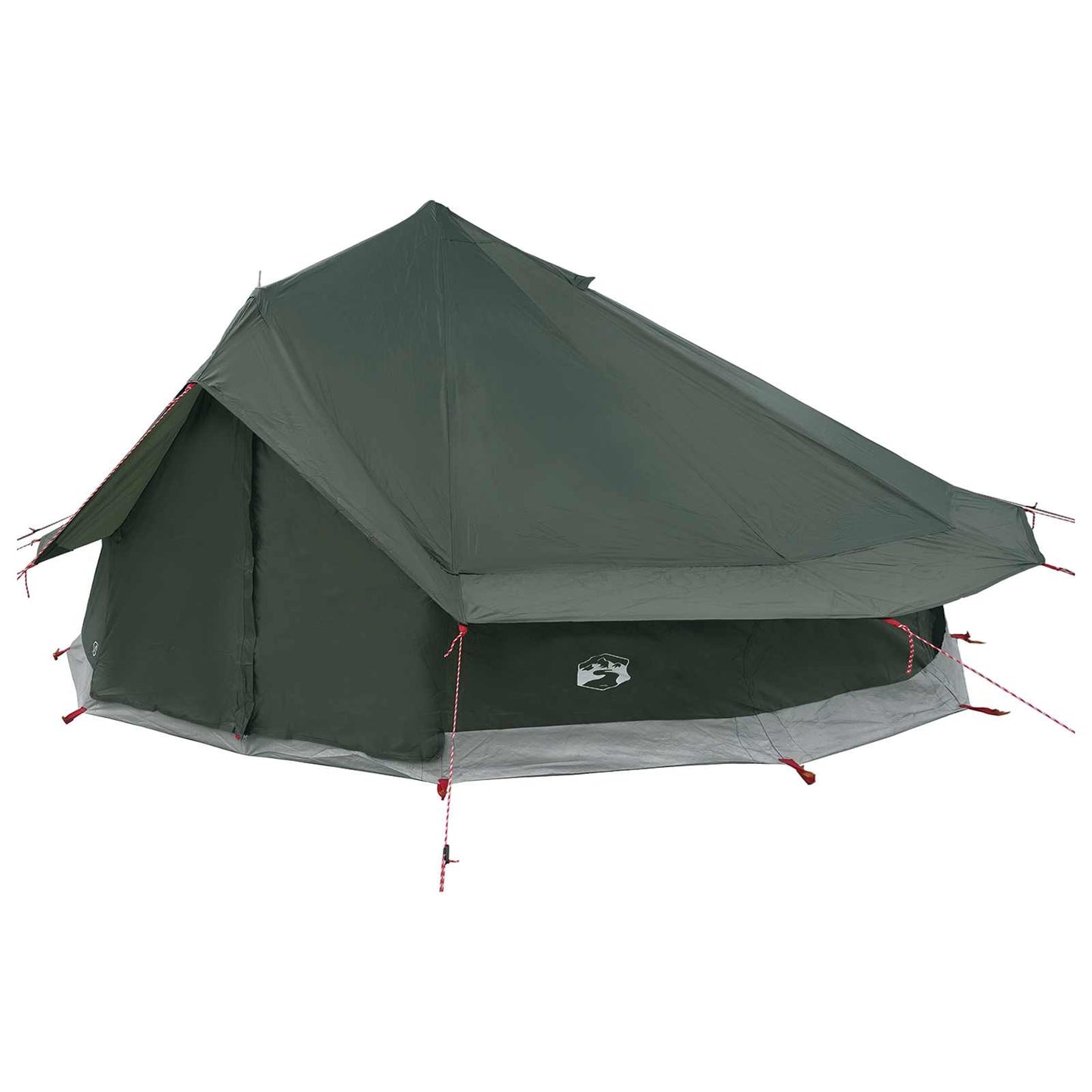 Tipi palapinė su stogu Armijos Žalia 800 x 800 x 430 cm