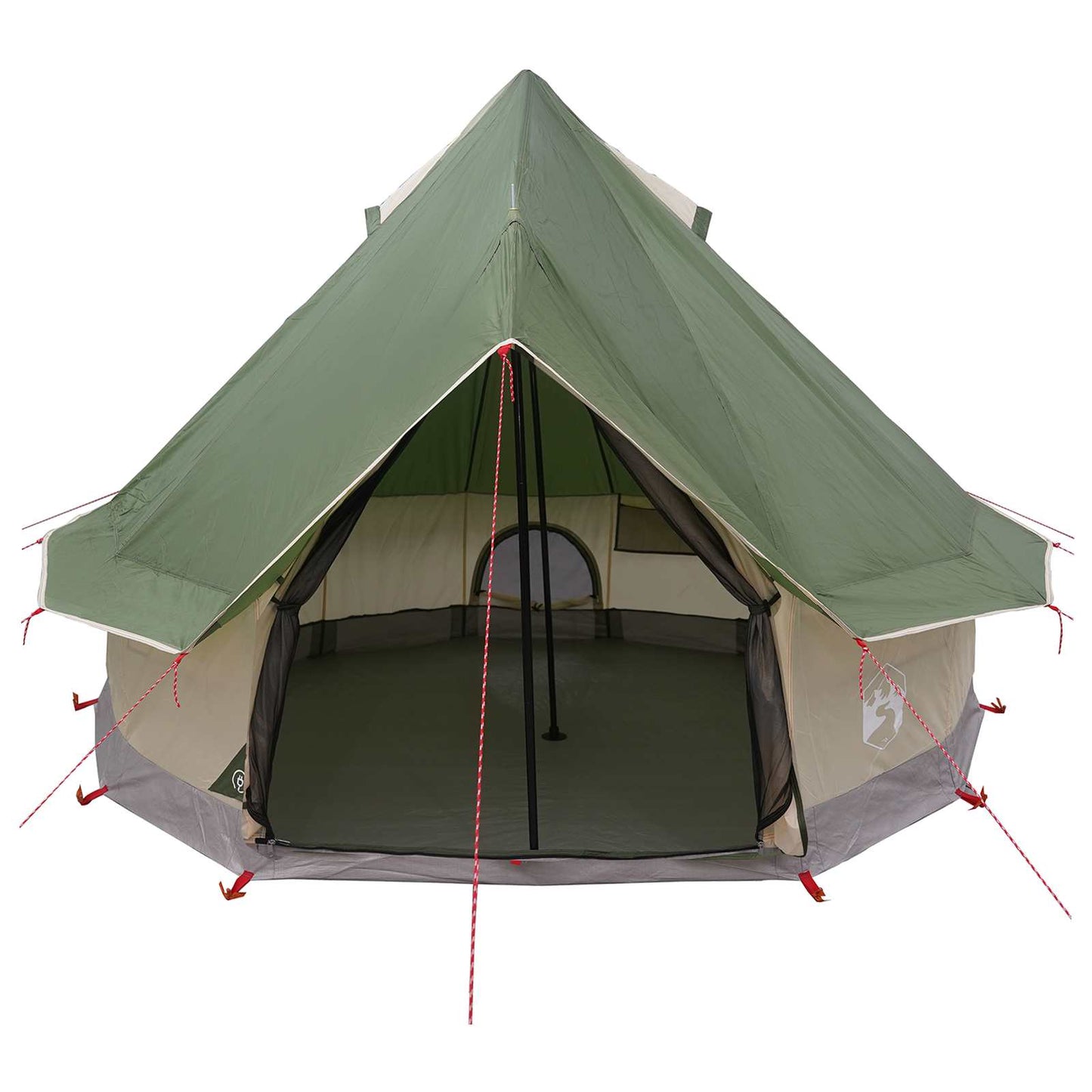 Tipi palapinė Žalia 250 x 250 cm Poliesteris ir plienas