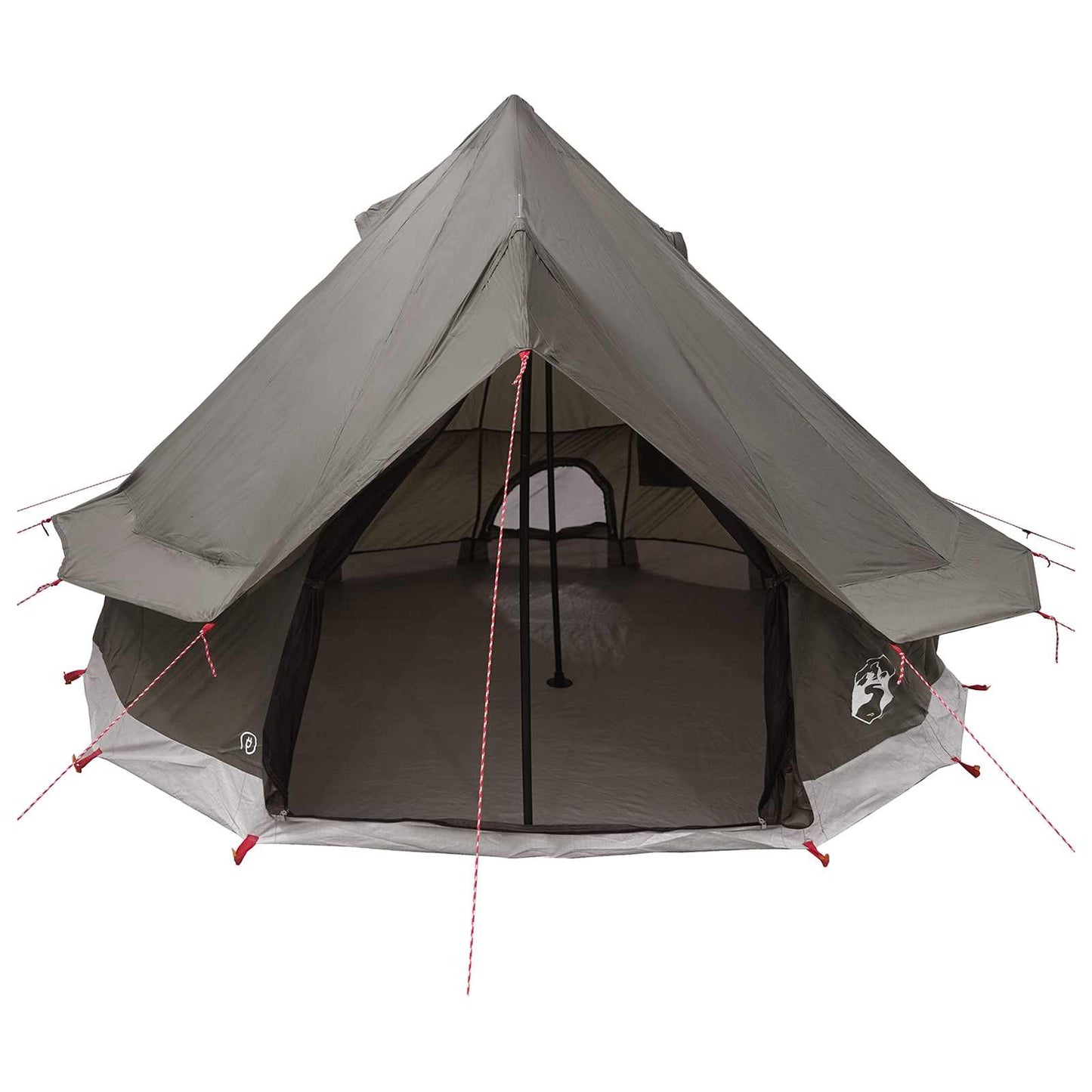 Tipi palapinė Ruda Pilka 250 x 250 cm Poliesteris ir plienas