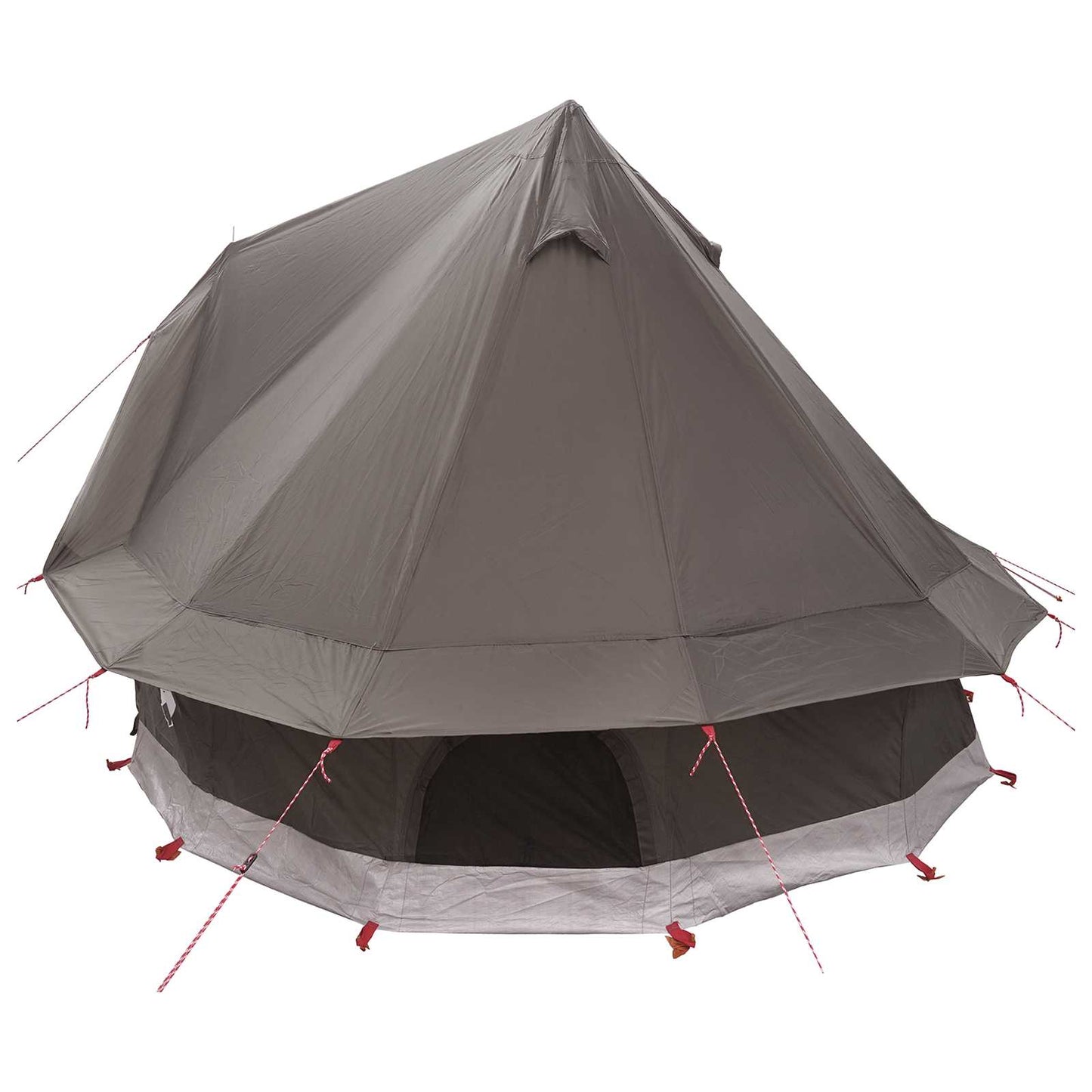 Tipi palapinė Ruda Pilka 250 x 250 cm Poliesteris ir plienas