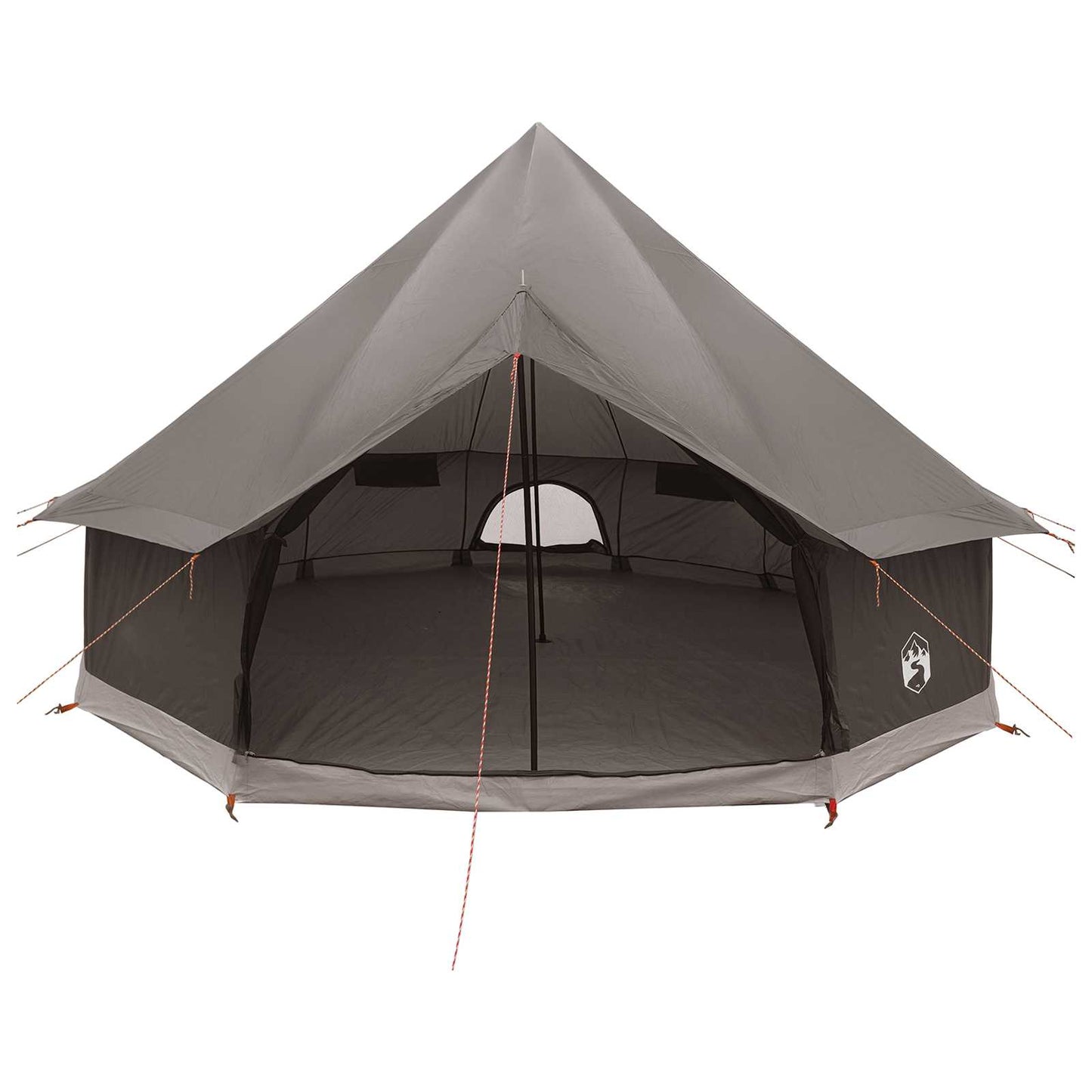 Tipi palapinė su stogu Ruda Pilka 300 x 300 x 200 cm