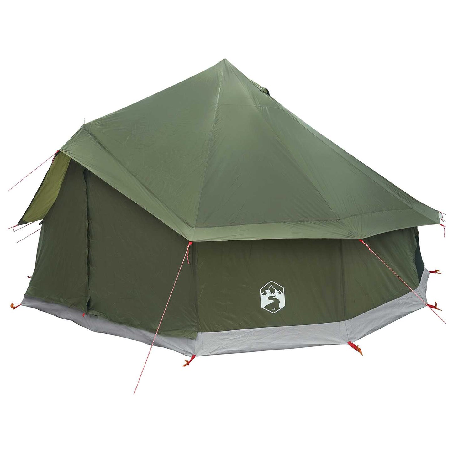 Tipi palapinė su stogu Alyvuogių žalia 400 x 400 x 250 cm