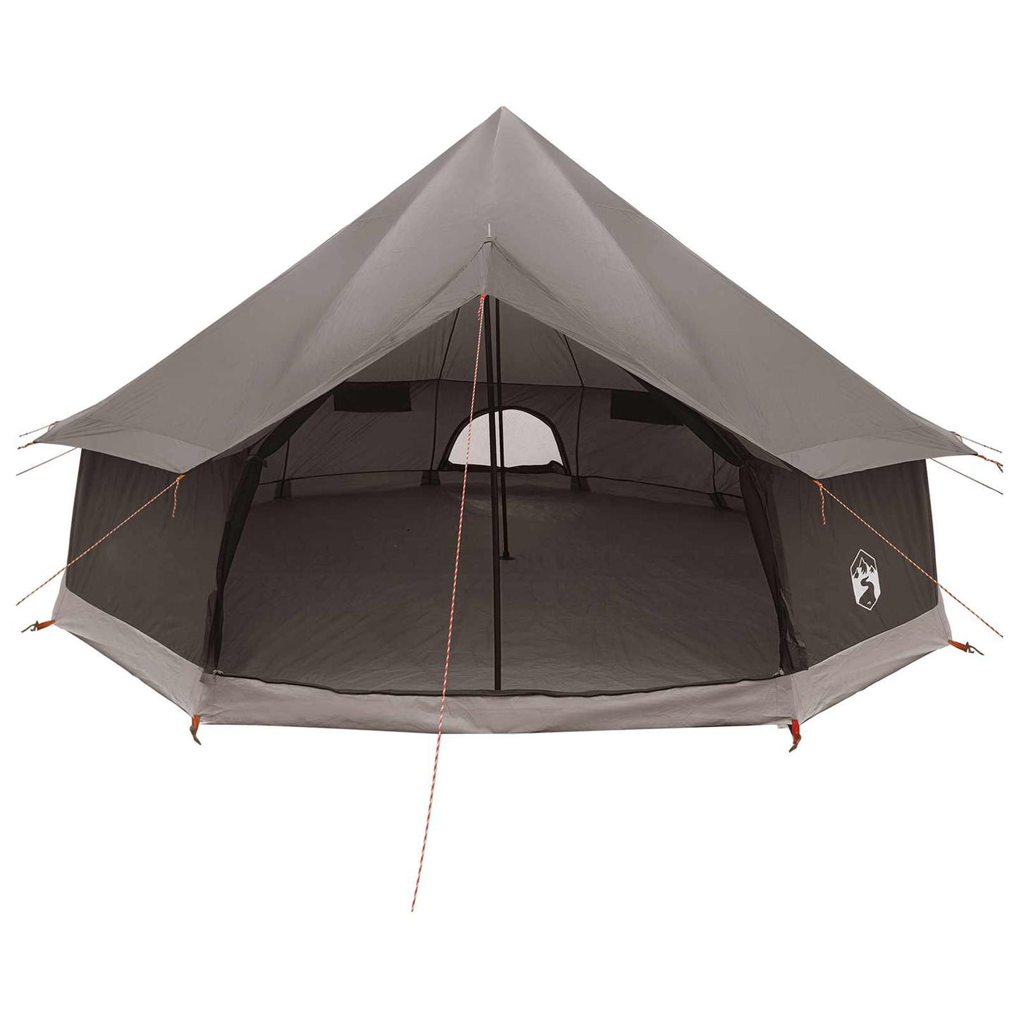 Tipi palapinė su stogu Ruda Pilka 400 x 400 x 250 cm