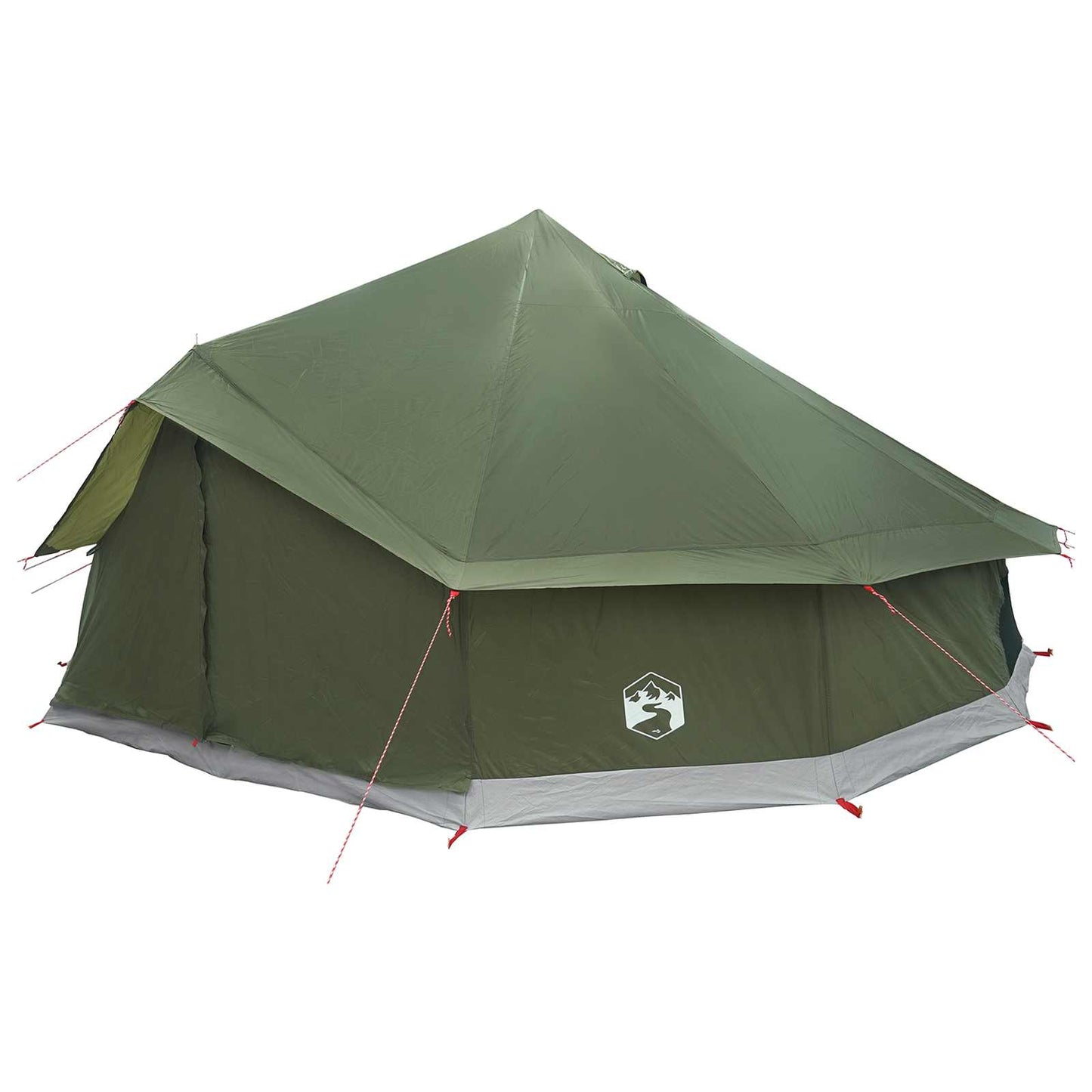 Tipi palapinė su stogu Alyvuogių žalia 600 x 600 x 350 cm