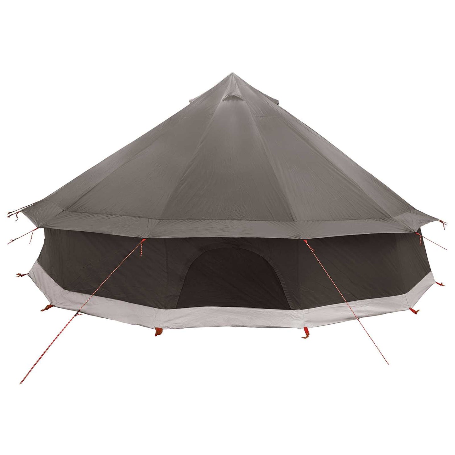 Tipi palapinė su stogu Ruda Pilka 600 x 600 x 350 cm