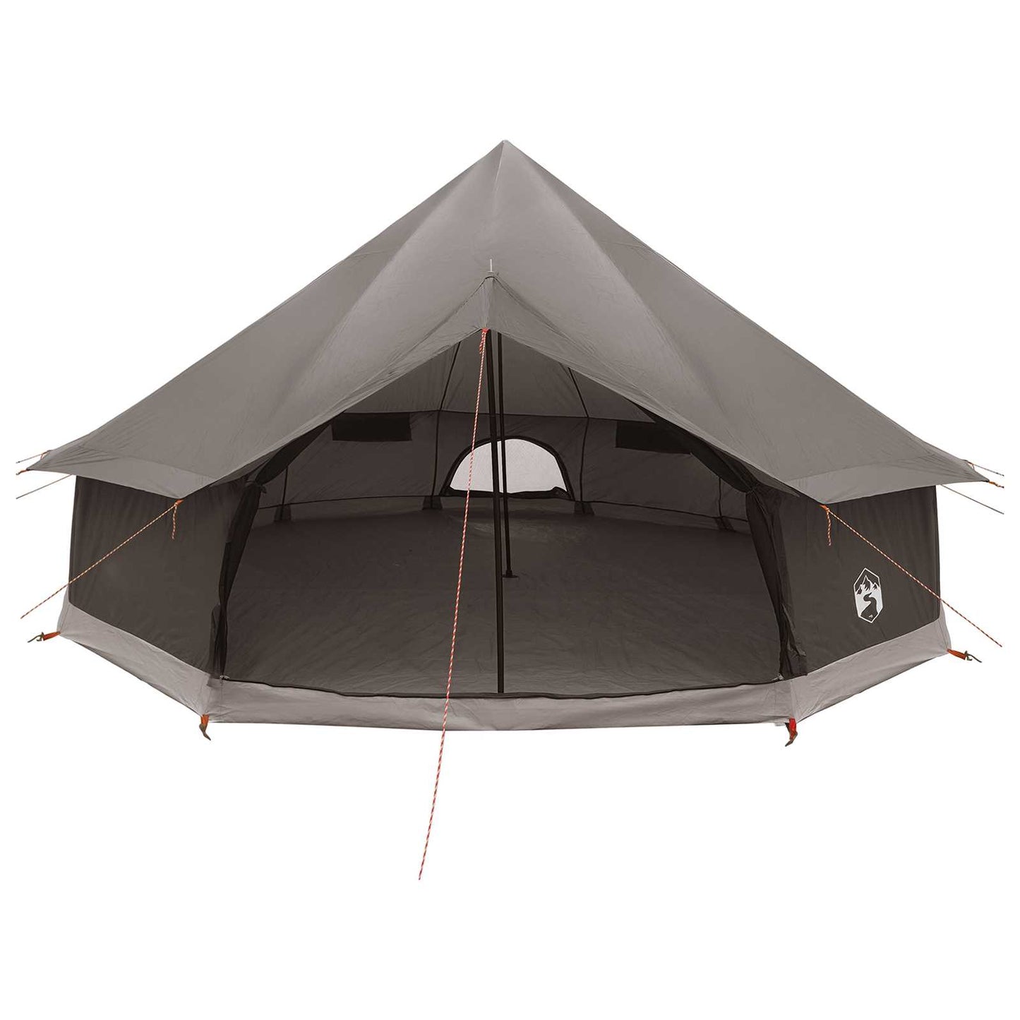 Tipi palapinė su stogu Ruda Pilka 600 x 600 x 350 cm