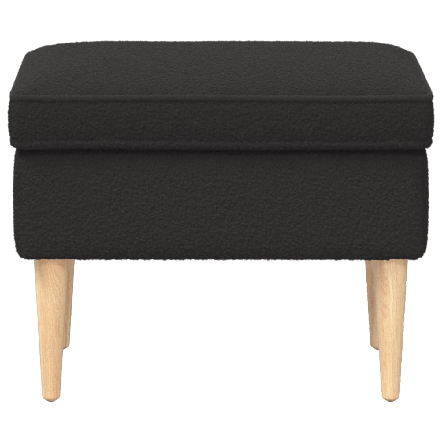 Pėdų staliukas Juoda 55 x 35 x 41 cm Bouclé