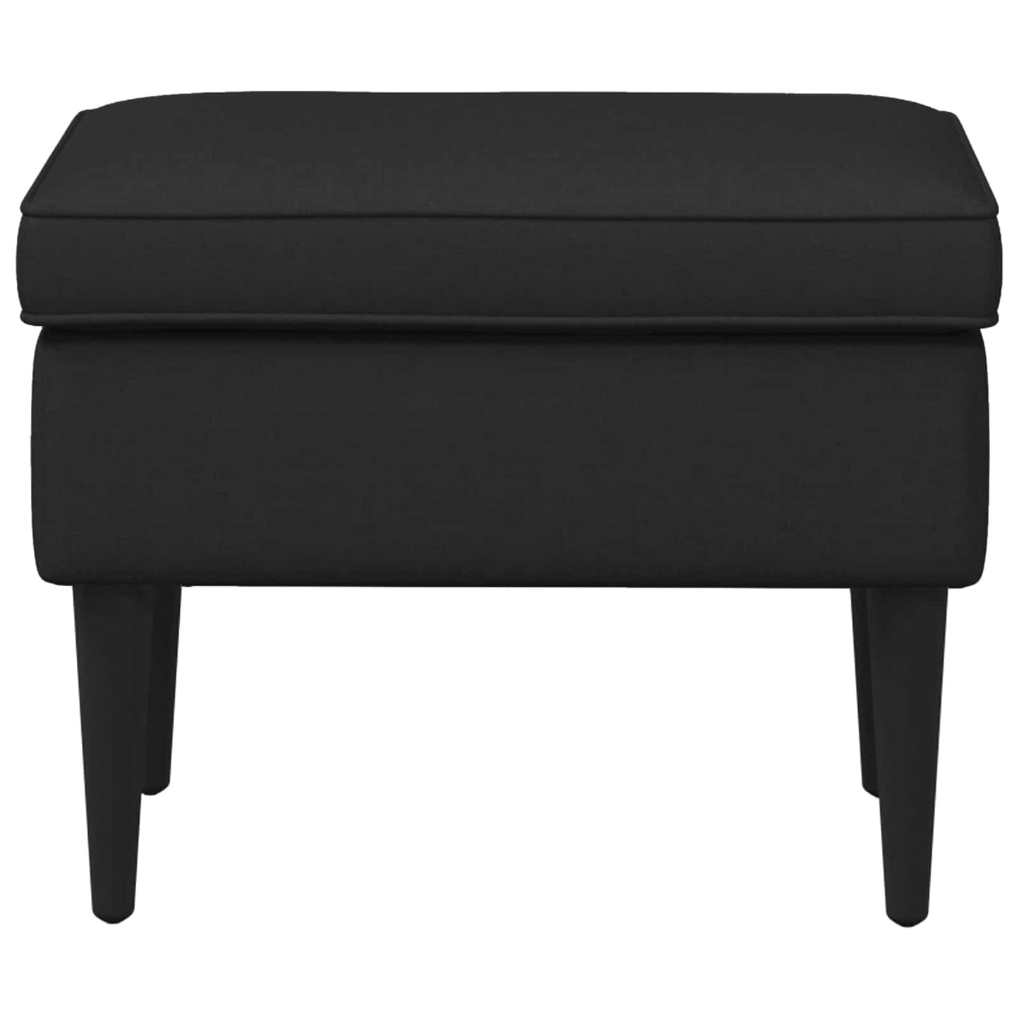 Pėdų staliukas Juoda 55 x 35 x 41 cm Audinys
