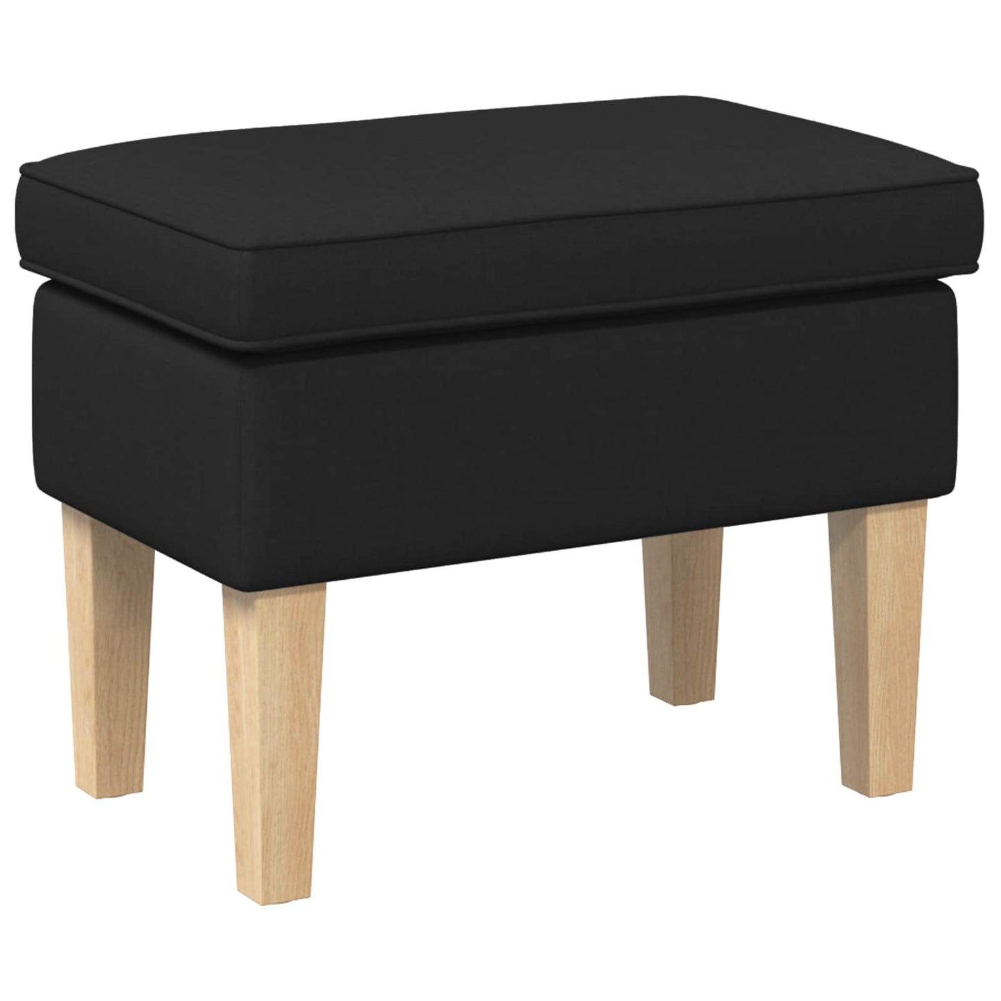 Pėdų staliukas Juoda 55 x 35 x 41 cm Audinys