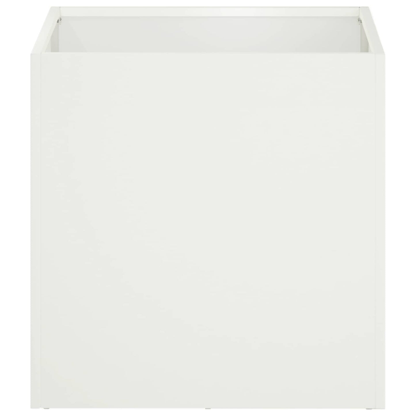 Sodo vazonas Balta 20 x 20 x 20 cm Šaltai valcuotas plienas