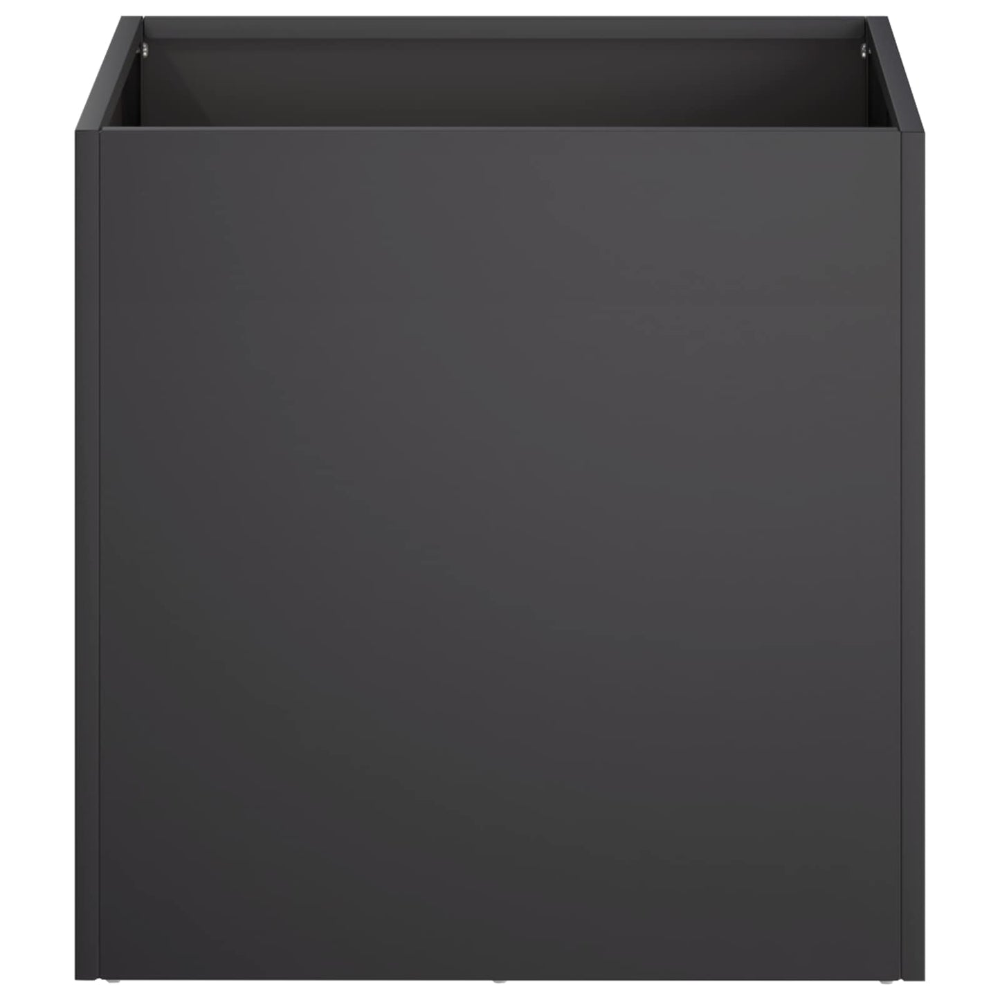 Sodo vazonas 2 vnt. Juoda 45 x 45 x 45 cm