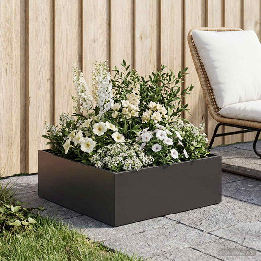 Sodo vazonas Juoda 40 x 40 x 20 cm Šaltai valcuotas plienas