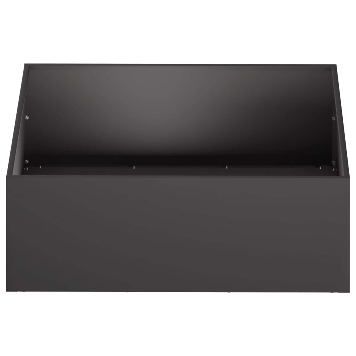 Sodo vazonas Juoda 40 x 40 x 20 cm Šaltai valcuotas plienas