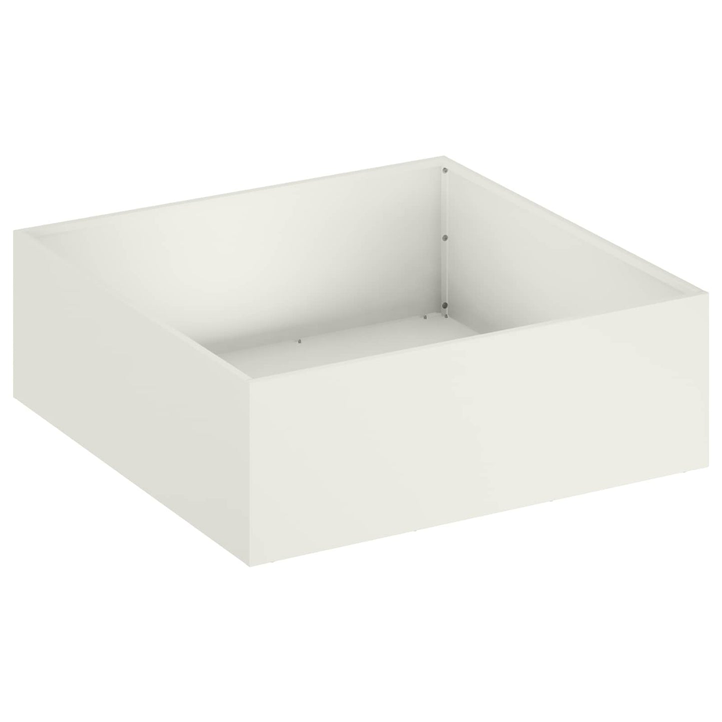 Sodo vazonas Balta 60 x 60 x 20 cm Šaltai valcuotas plienas