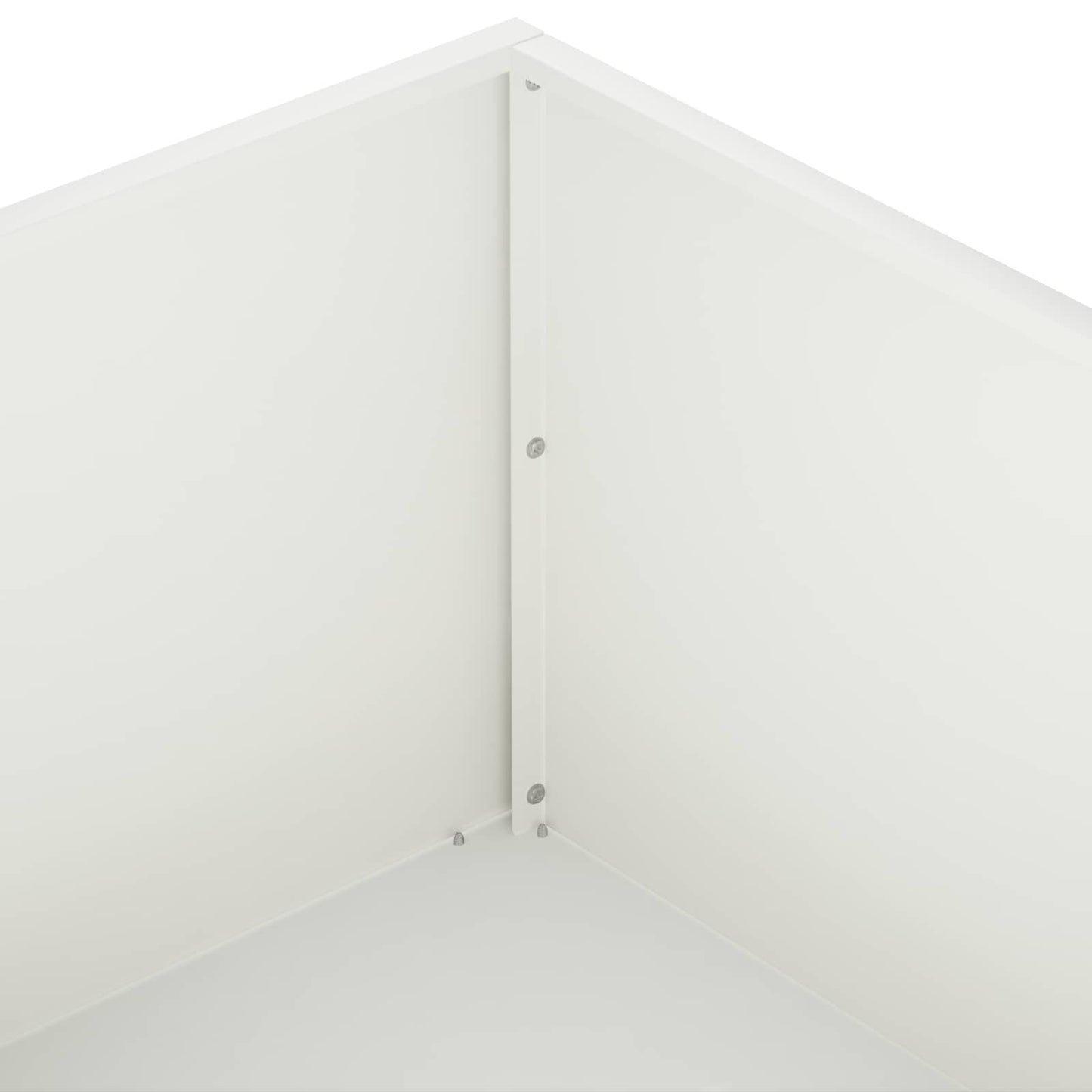 Sodo vazonas 2 vnt. Balta 60 x 60 x 20 cm