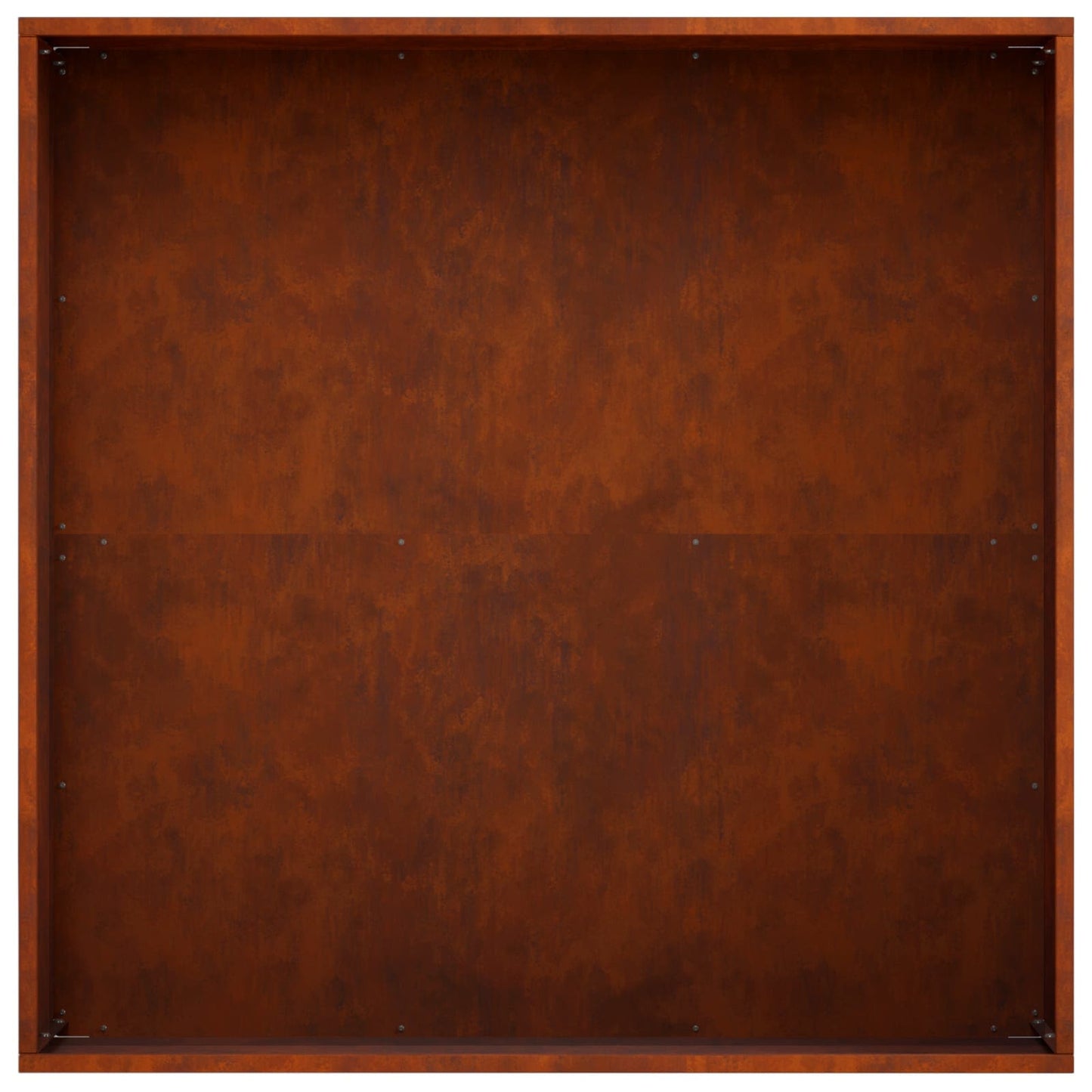 Sodo vazonas 2 vnt. Rūdijanti 60 x 60 x 20 cm