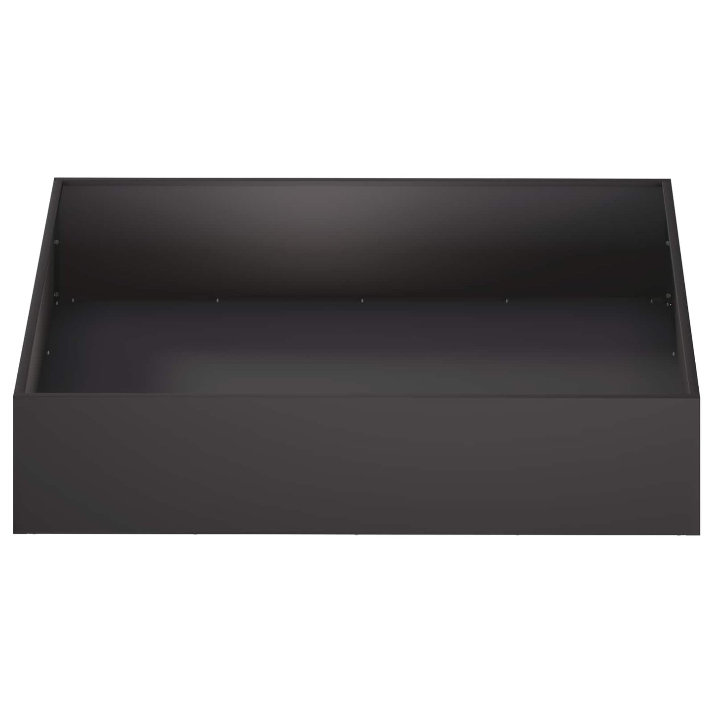 Sodo vazonas Juoda 100 x 100 x 20 cm Šaltai valcuotas plienas