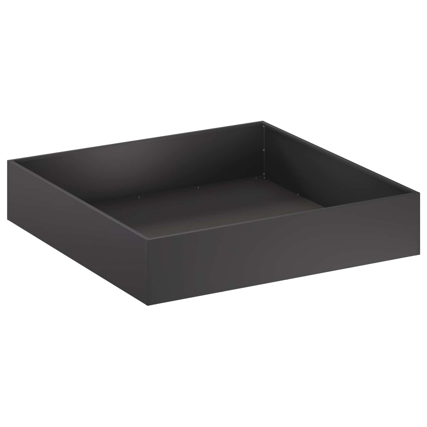 Sodo vazonas 2 vnt. Juoda 100 x 100 x 20 cm