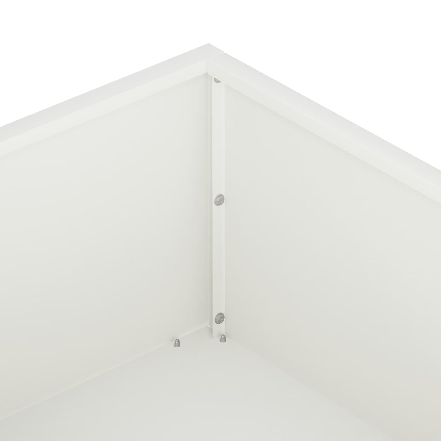 Sodo vazonas Balta 100 x 100 x 20 cm Šaltai valcuotas plienas