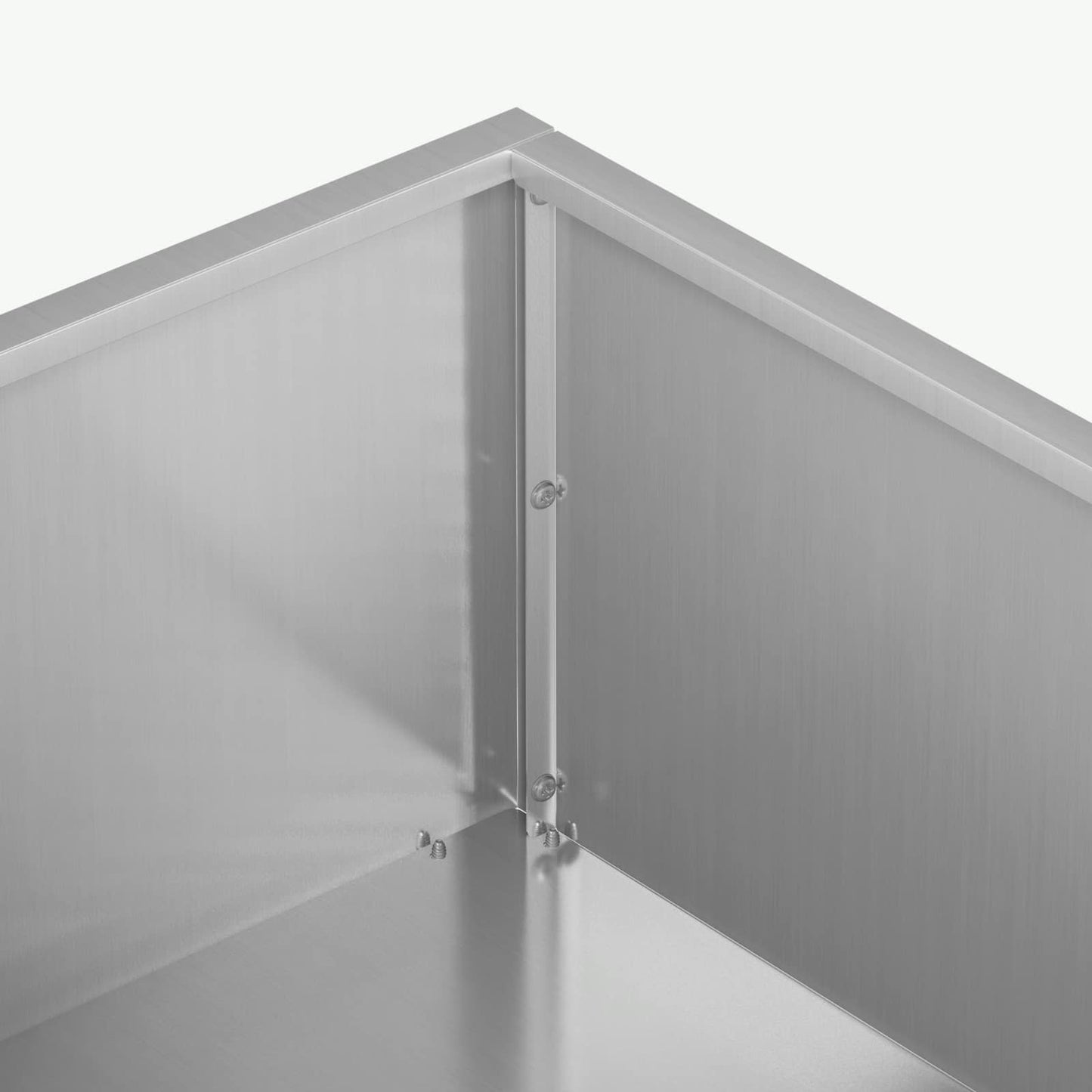 Sodo vazonas Sidabrinė 100 x 100 x 20 cm Galvanizuotas plienas