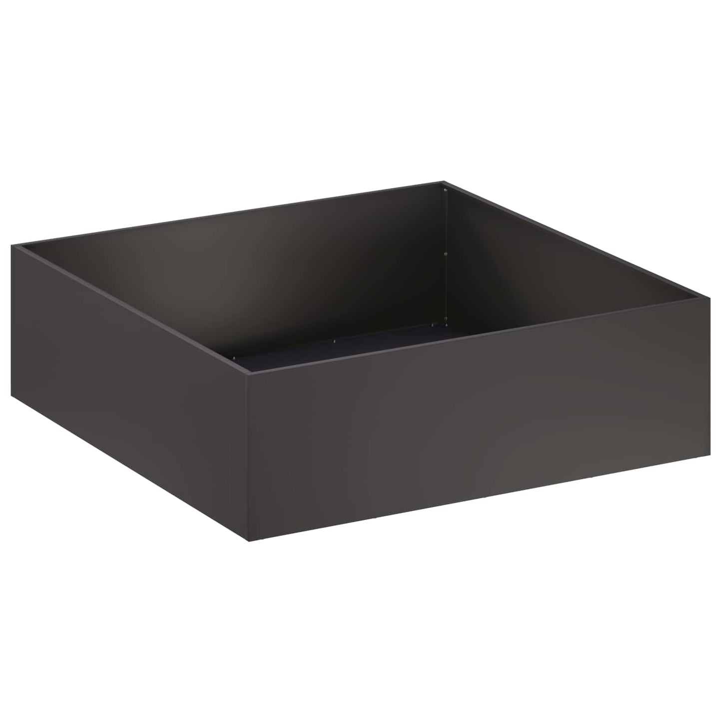 Sodo vazonas 2 vnt. Juoda 100 x 100 x 30 cm