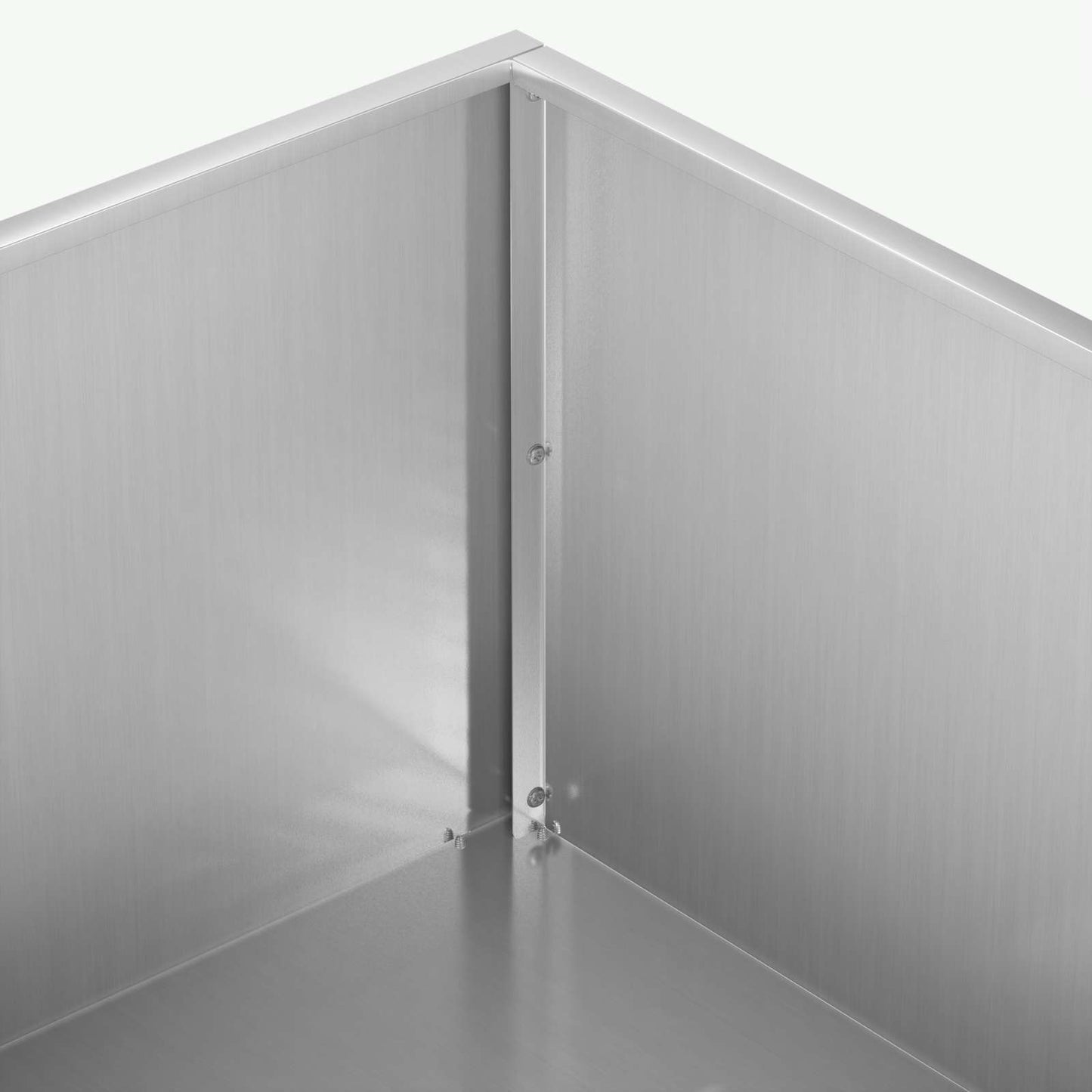 Sodo vazonas Sidabrinė 100 x 100 x 30 cm Galvanizuotas plienas