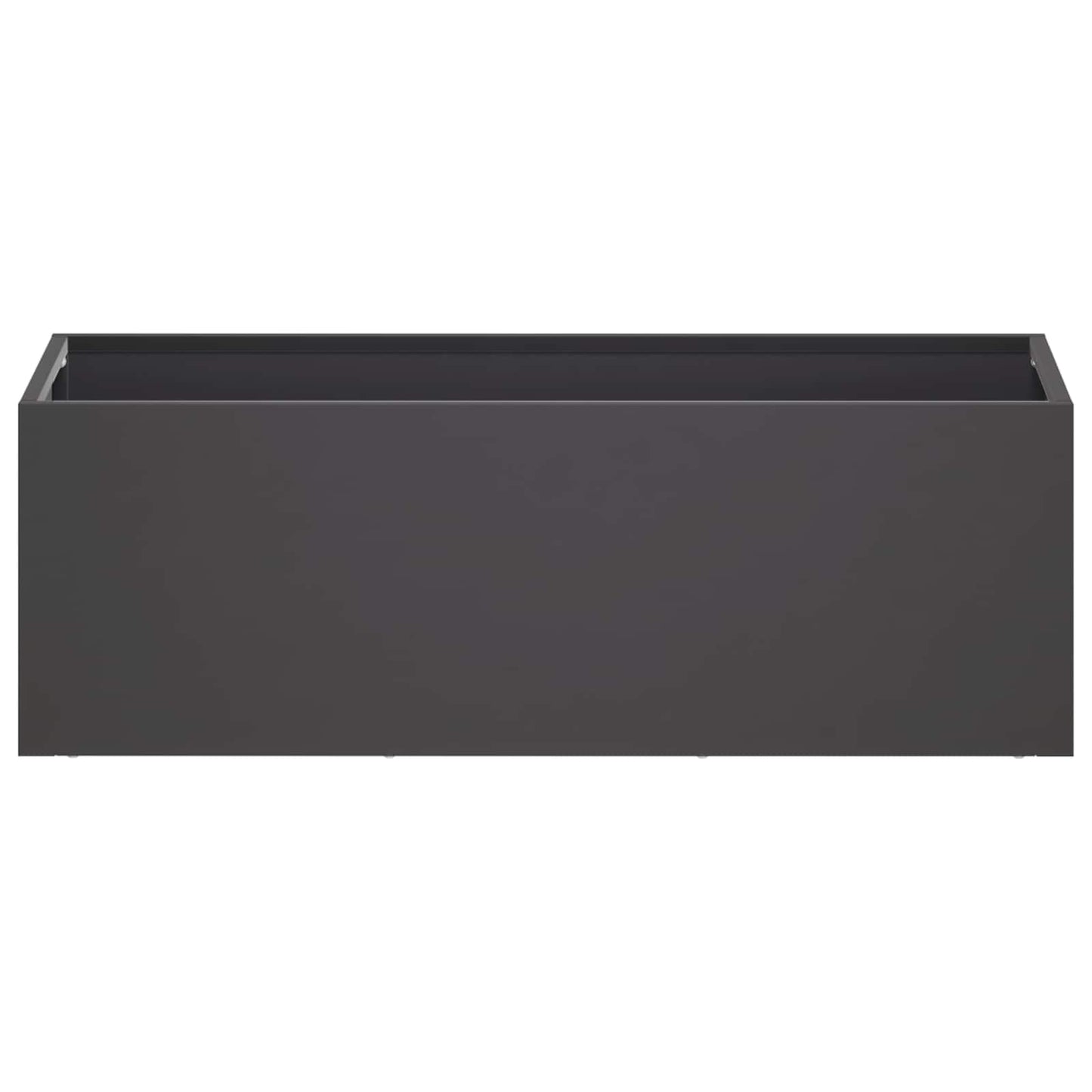 Sodo vazonas Juoda 40 x 20 x 20 cm Šaltai valcuotas plienas