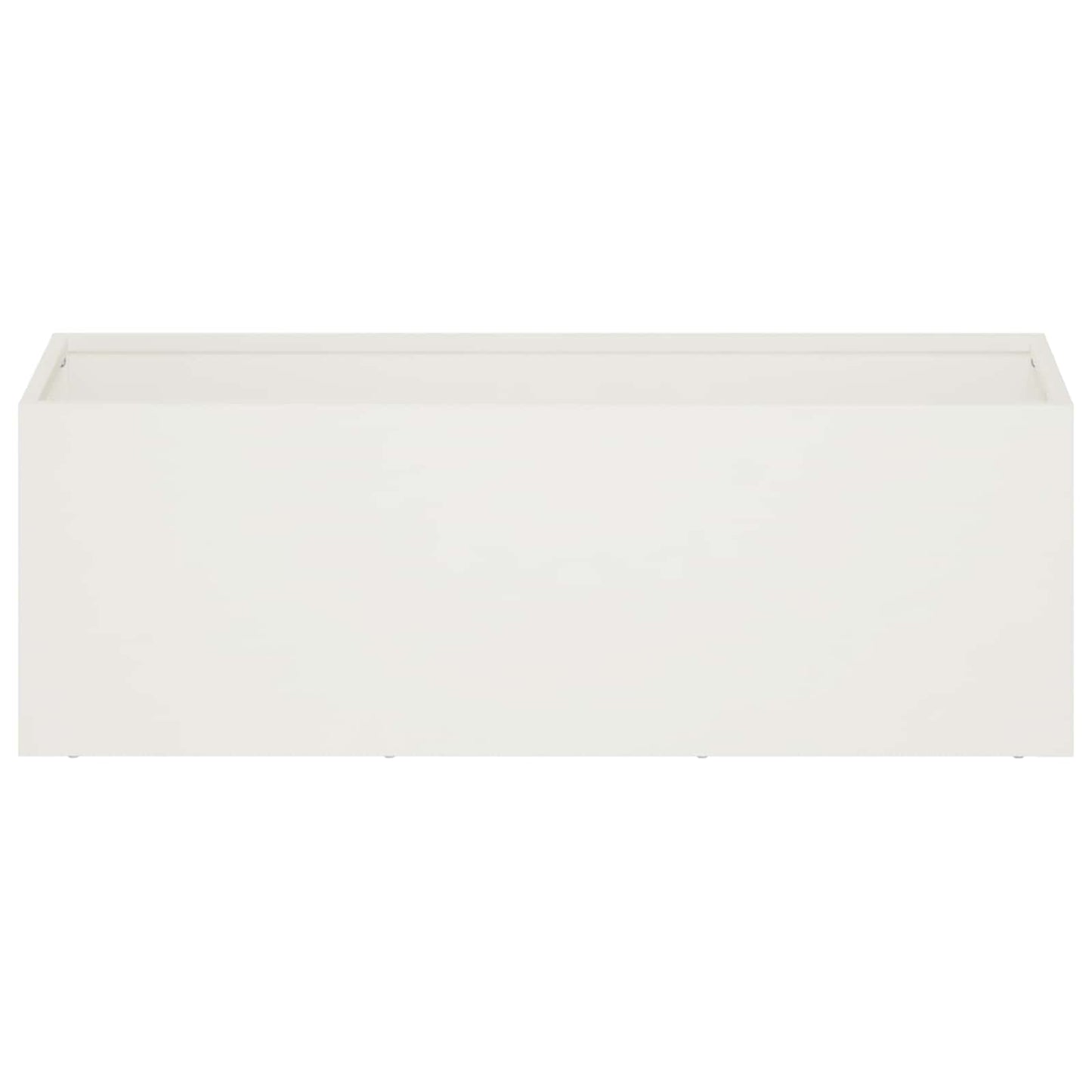 Sodo vazonas Balta 40 x 20 x 20 cm Šaltai valcuotas plienas