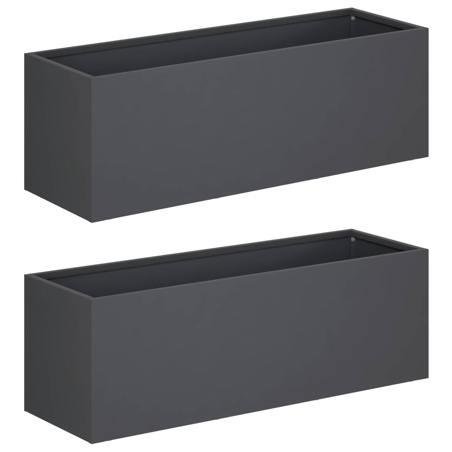 Sodo vazonas 2 vnt. Antracito 40 x 20 x 20 cm