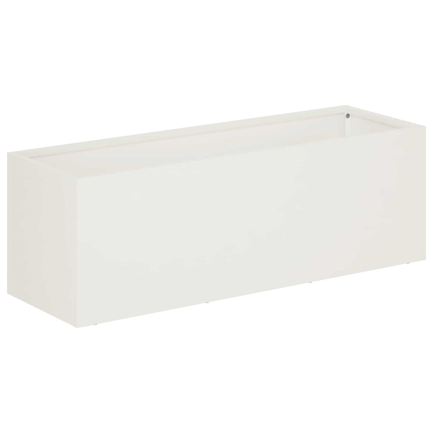 Sodo vazonas Balta 60 x 20 x 20 cm Šaltai valcuotas plienas