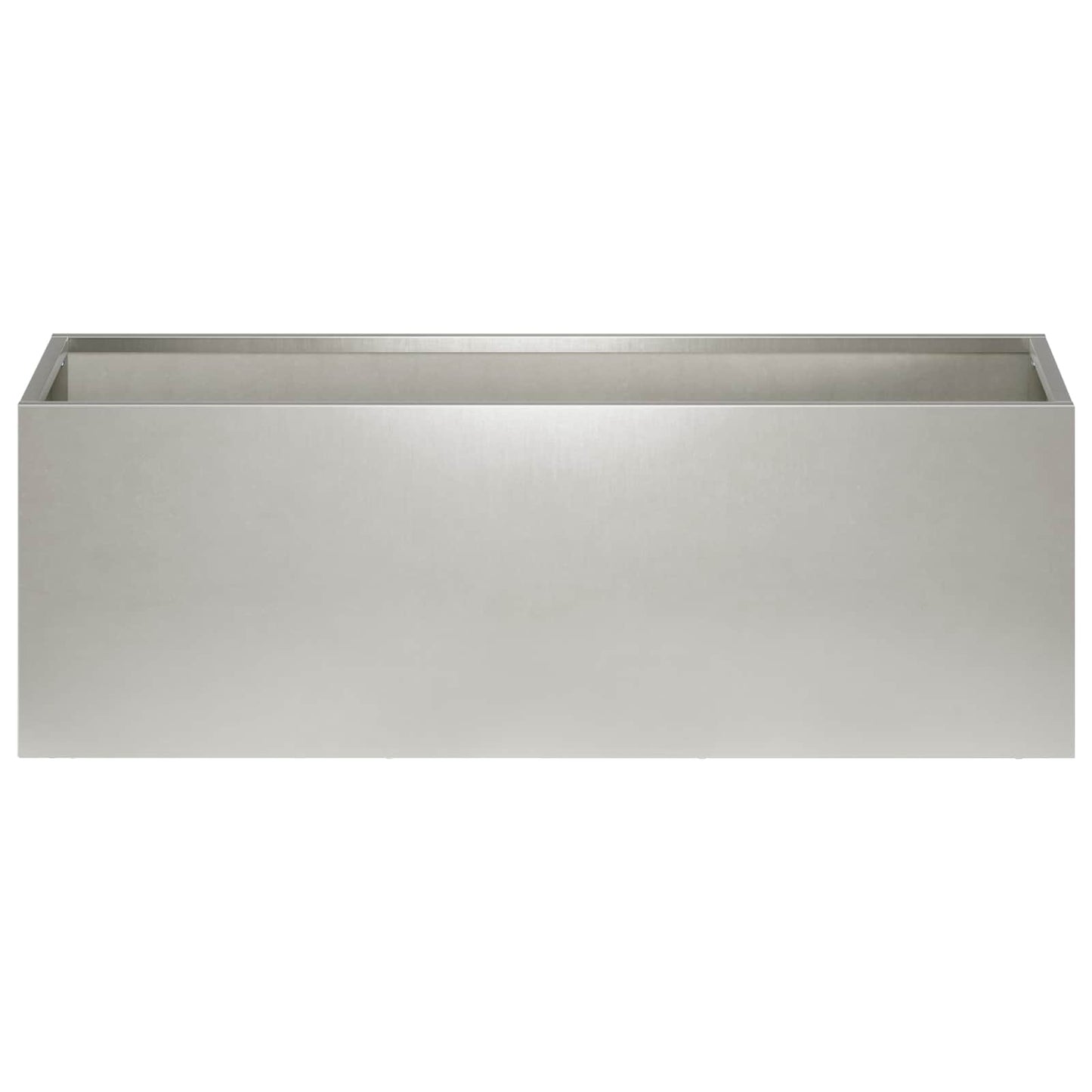 Sodo vazonas Sidabrinė 60 x 20 x 20 cm Nerūdijantis plienas